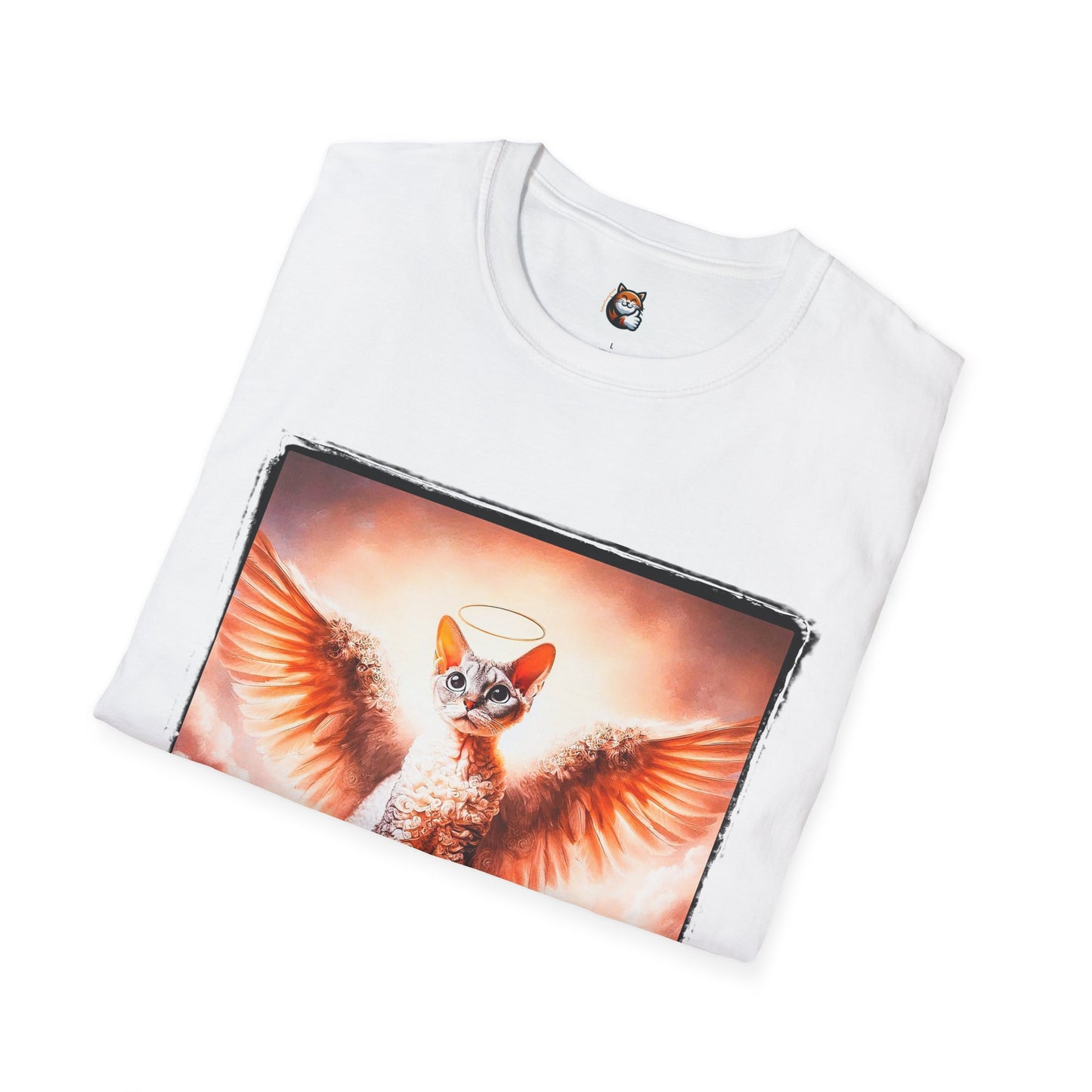 Devon Rex Cat pretty Angel Softstyle T-Shirt
