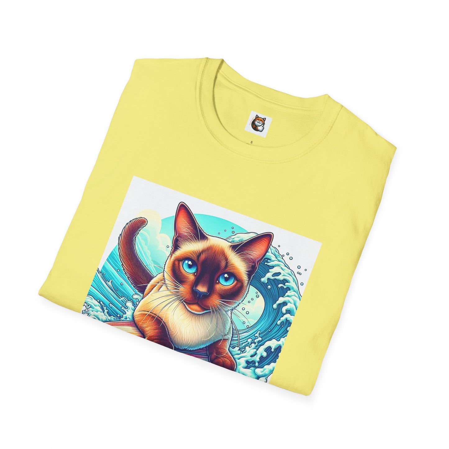 Surfing Siamese Cat