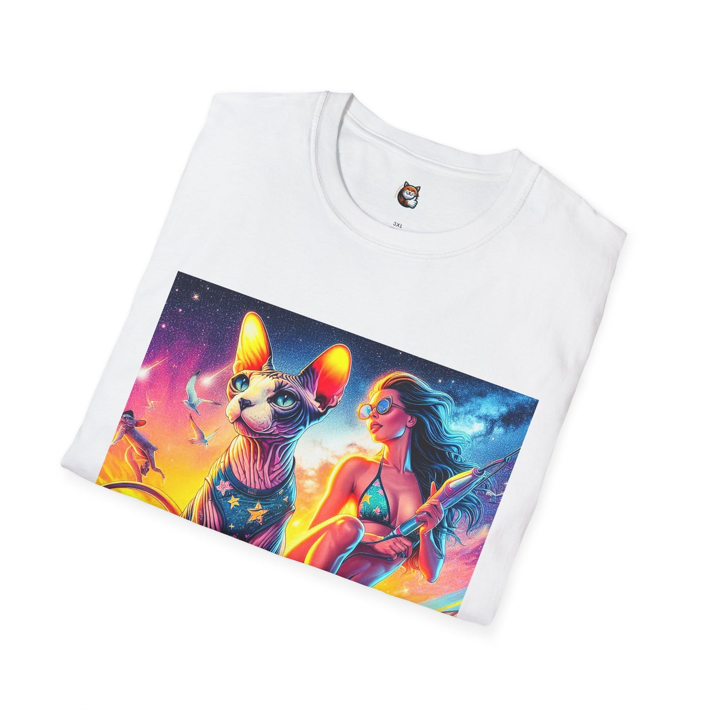Sphynx Cat surfing queen shirt