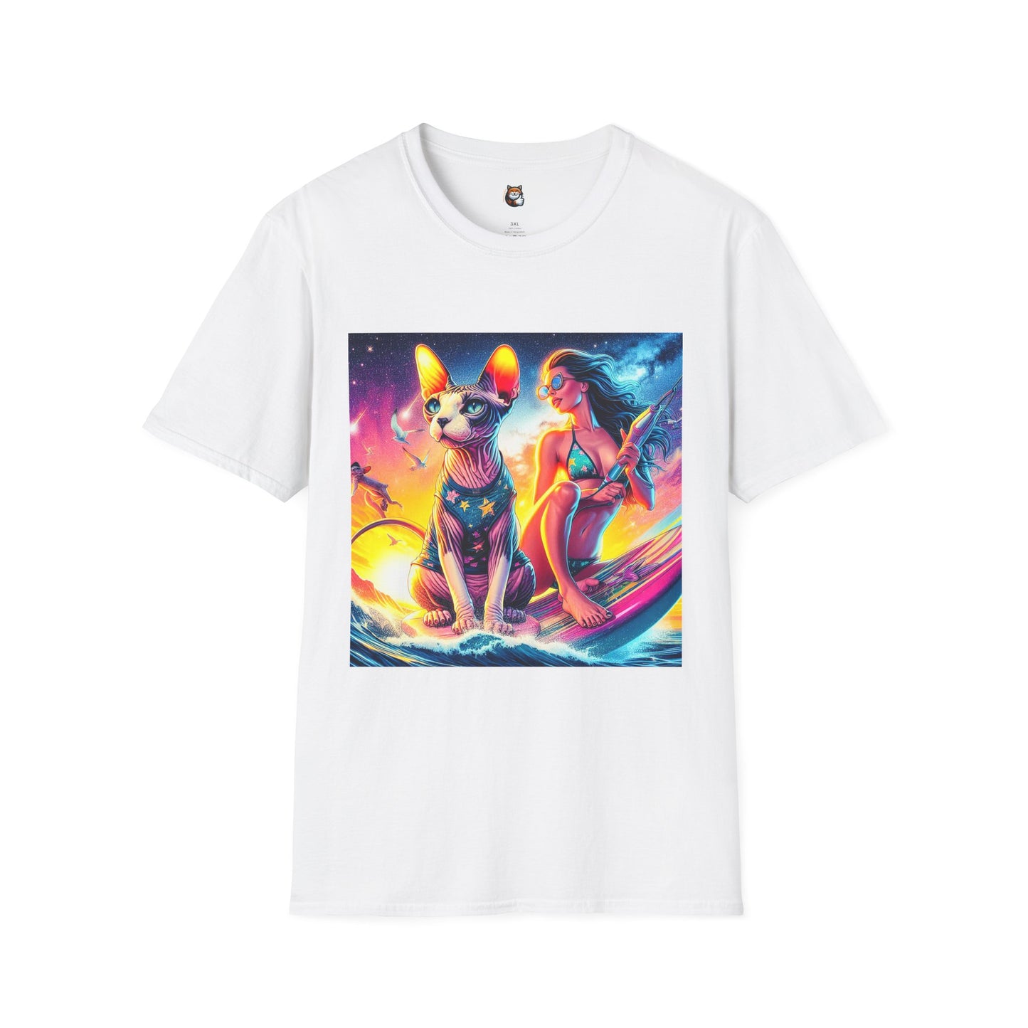 Sphynx Cat surfing queen shirt
