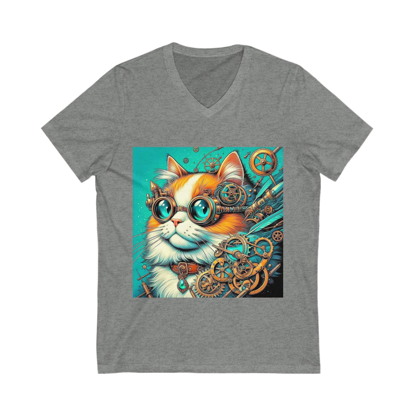 Ragdoll Cat Unisex Jersey Short Sleeve V-Neck Tee