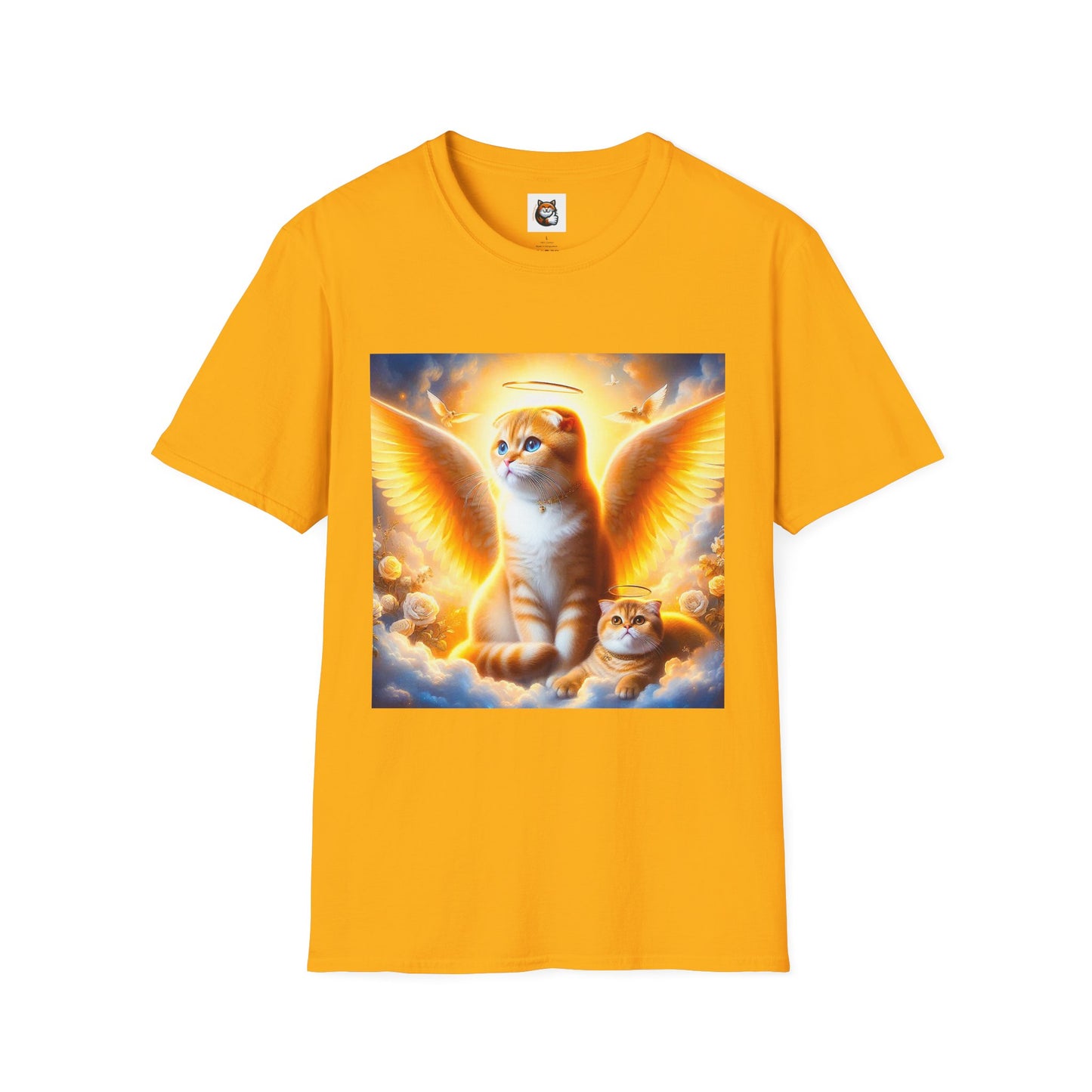 Scottish Fold Cat golden Angel T-Shirt
