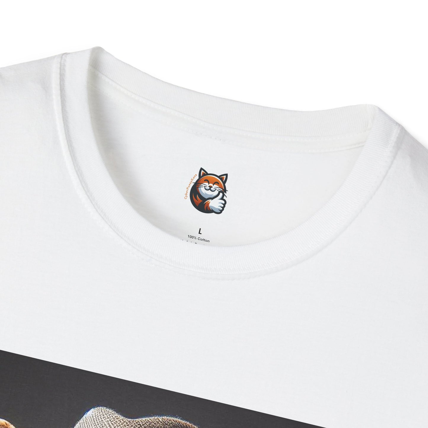 Devon Rex Cat hat and tie Softstyle T-Shirt