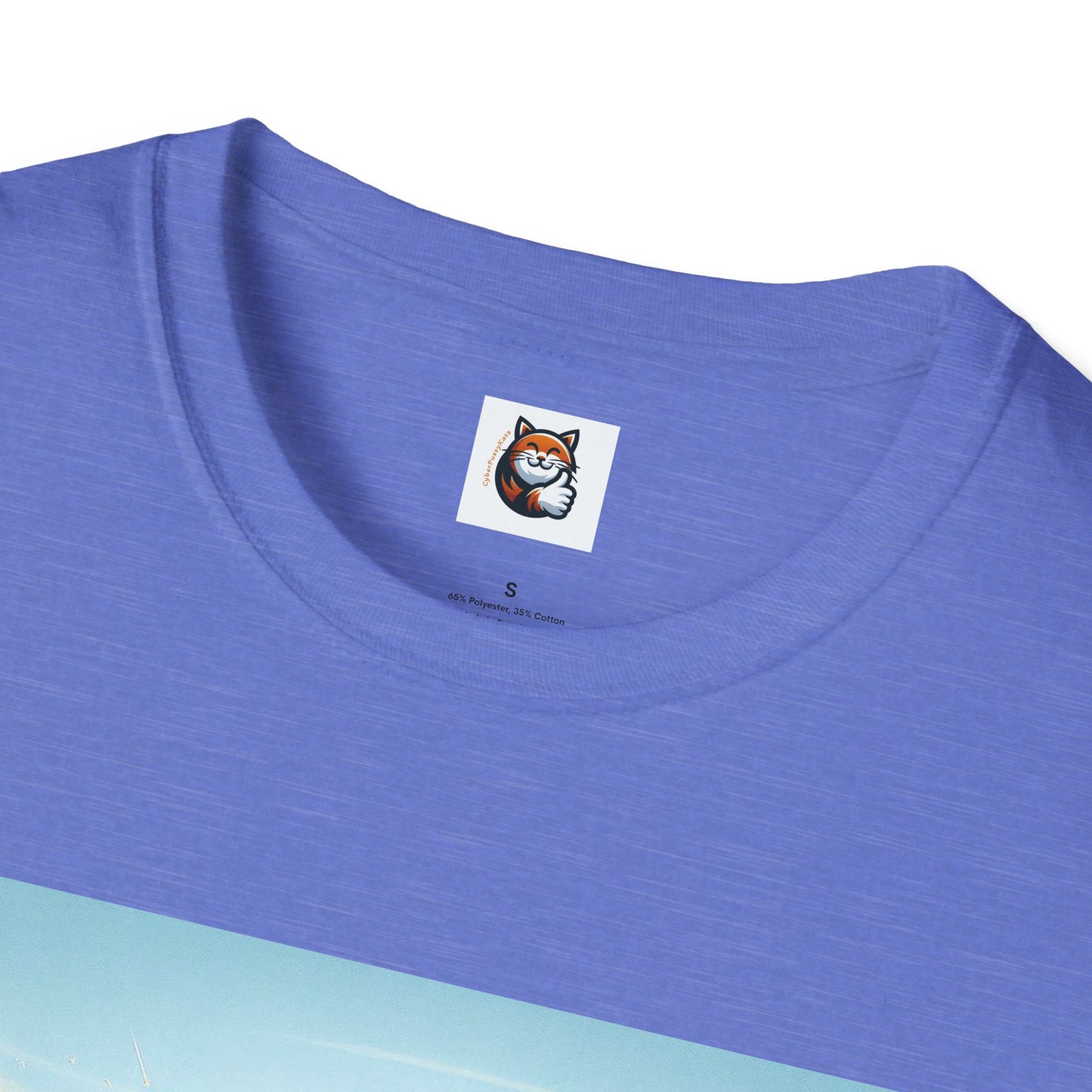 Wacky Sphynx Cat blue car