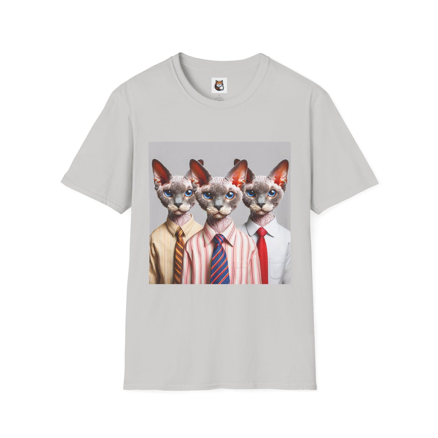 Devon Rex Cat business suits Softstyle T-Shirt