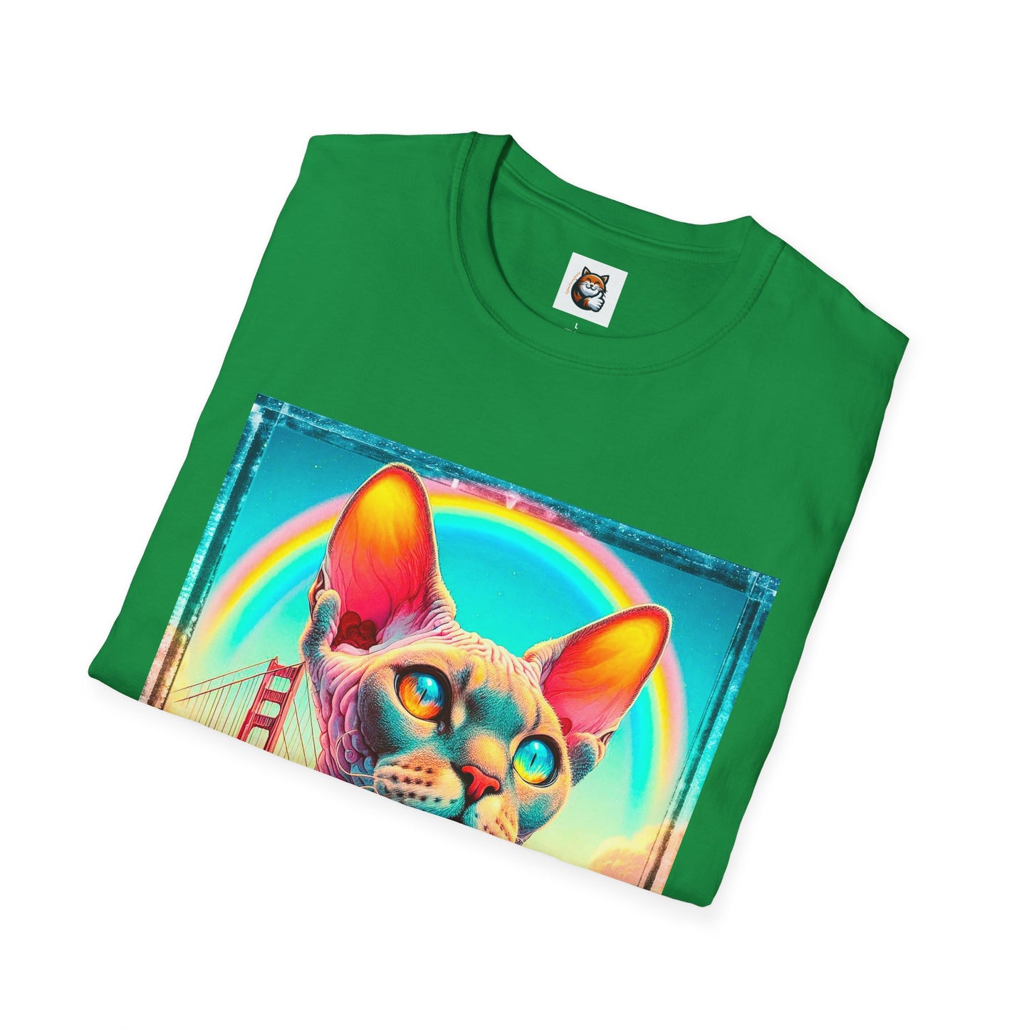 Devon Rex Cat Unisex Softstyle T-Shirt