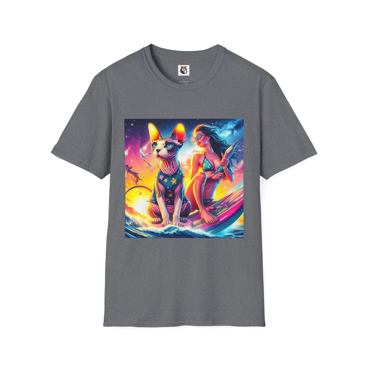 Sphynx Cat surfing queen shirt
