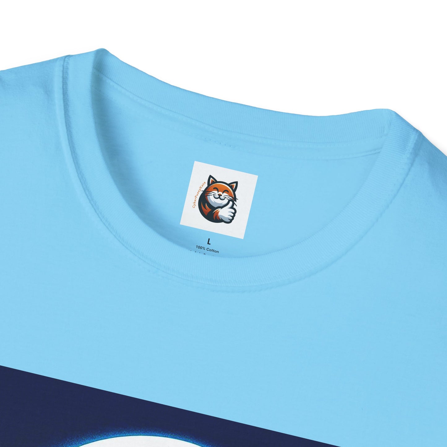 Russian Blue Cat Unisex Softstyle T-Shirt
