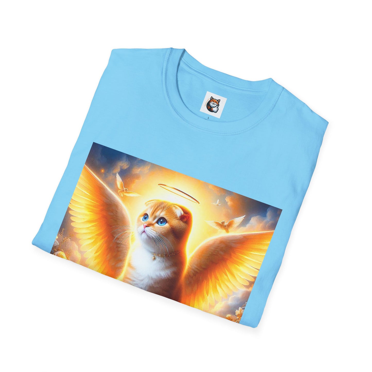 Scottish Fold Cat golden Angel T-Shirt