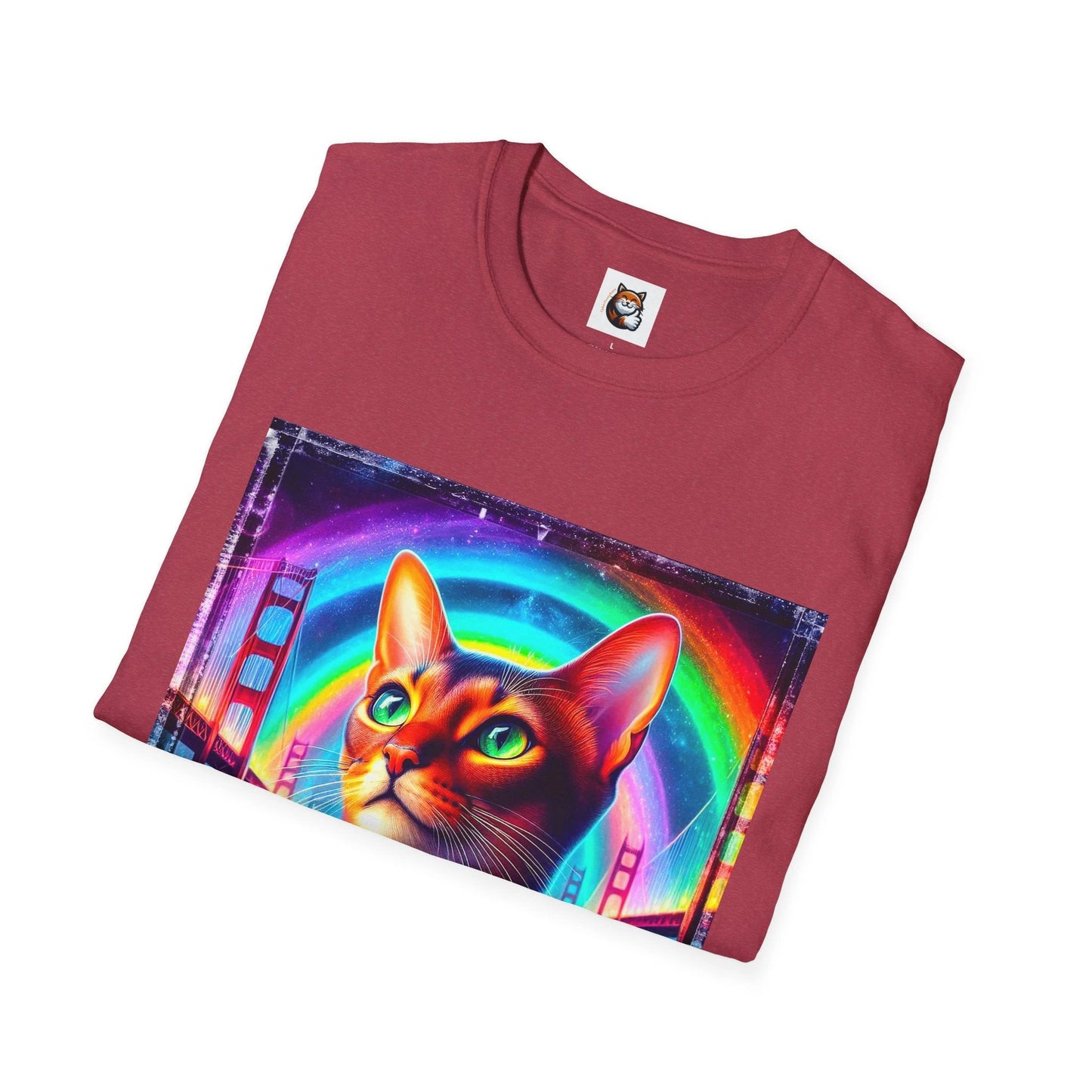 Abyssinian rainbow Softstyle T-Shirt by Printify