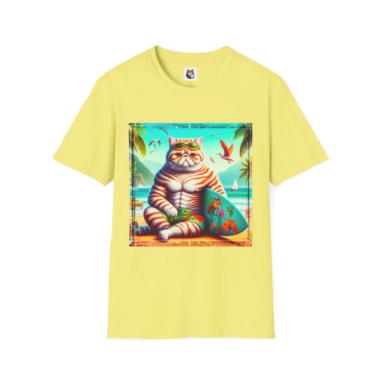 Exotic Shorthair Cat Unisex Softstyle T-Shirt