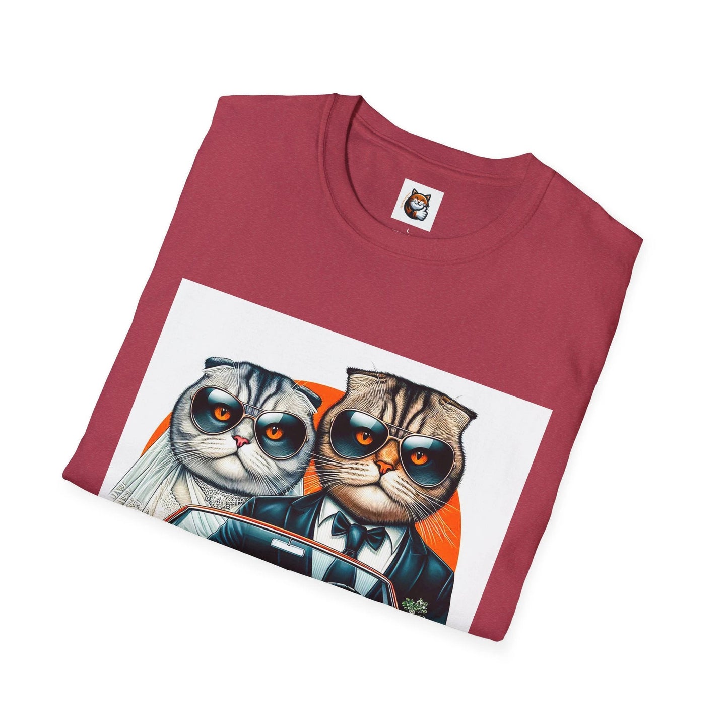 Scottish Fold Cat just married T-Shirt by Printify