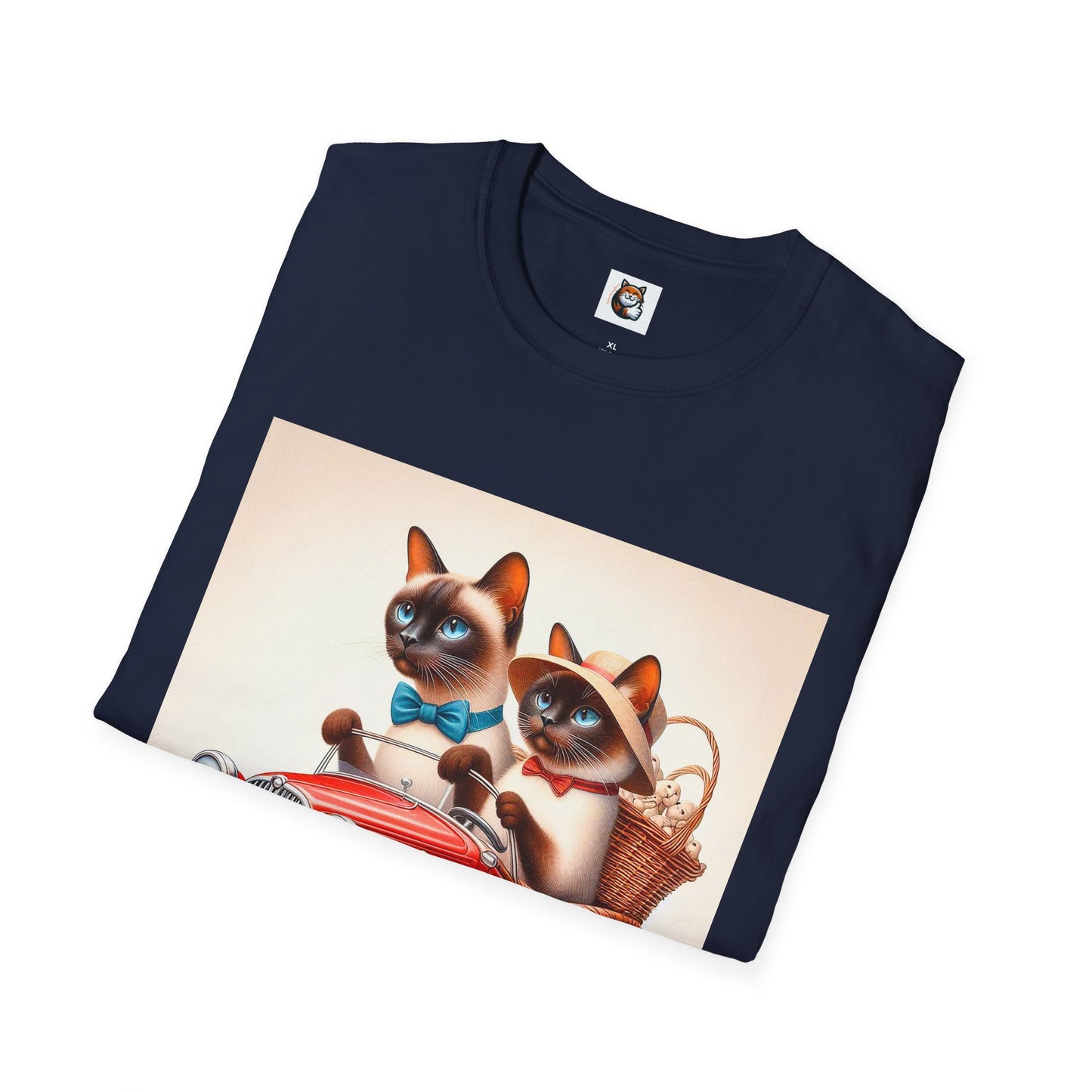 Wacky Siamese Cat red car