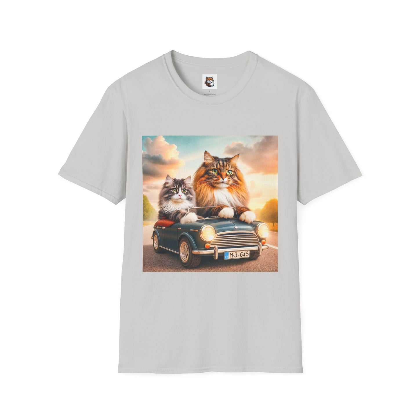 Wacky Norwegian Forest Cat Unisex Softstyle T-Shirt