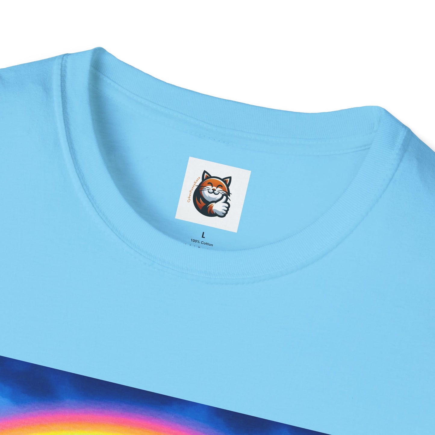 Russian Blue Cat Unisex Softstyle T-Shirt