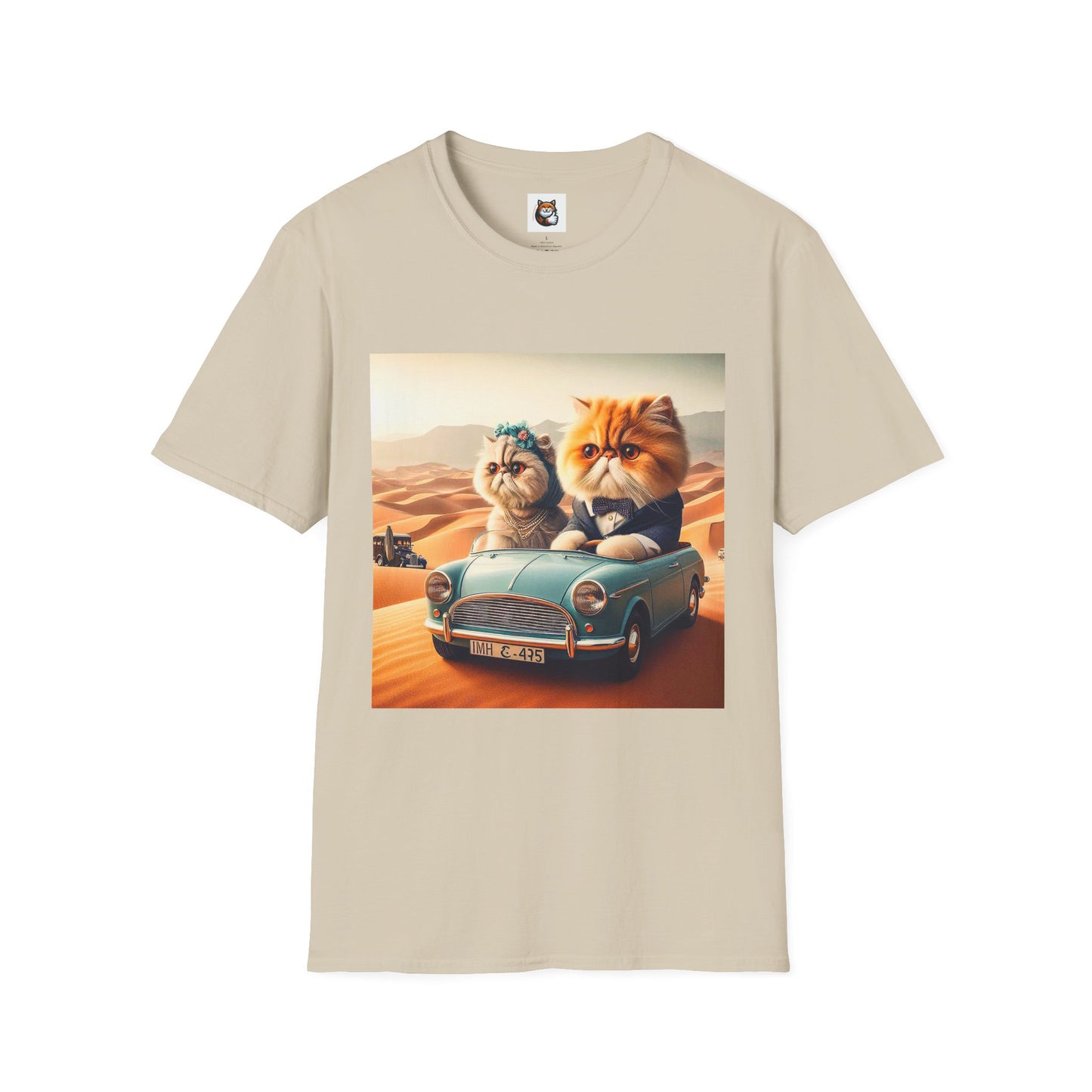 Wacky Persian Cat Unisex Softstyle T-Shirt