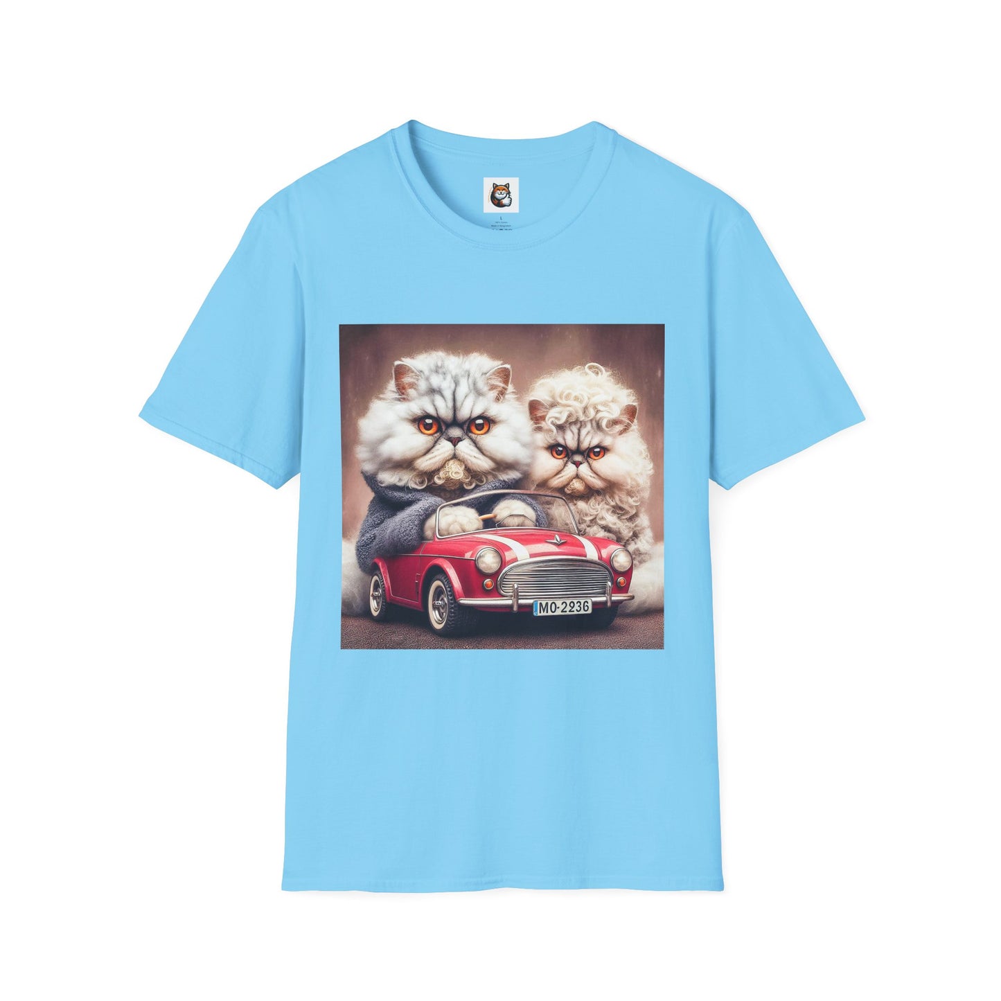 Wacky Selkirk Rex Cat T-Shirt angry couple