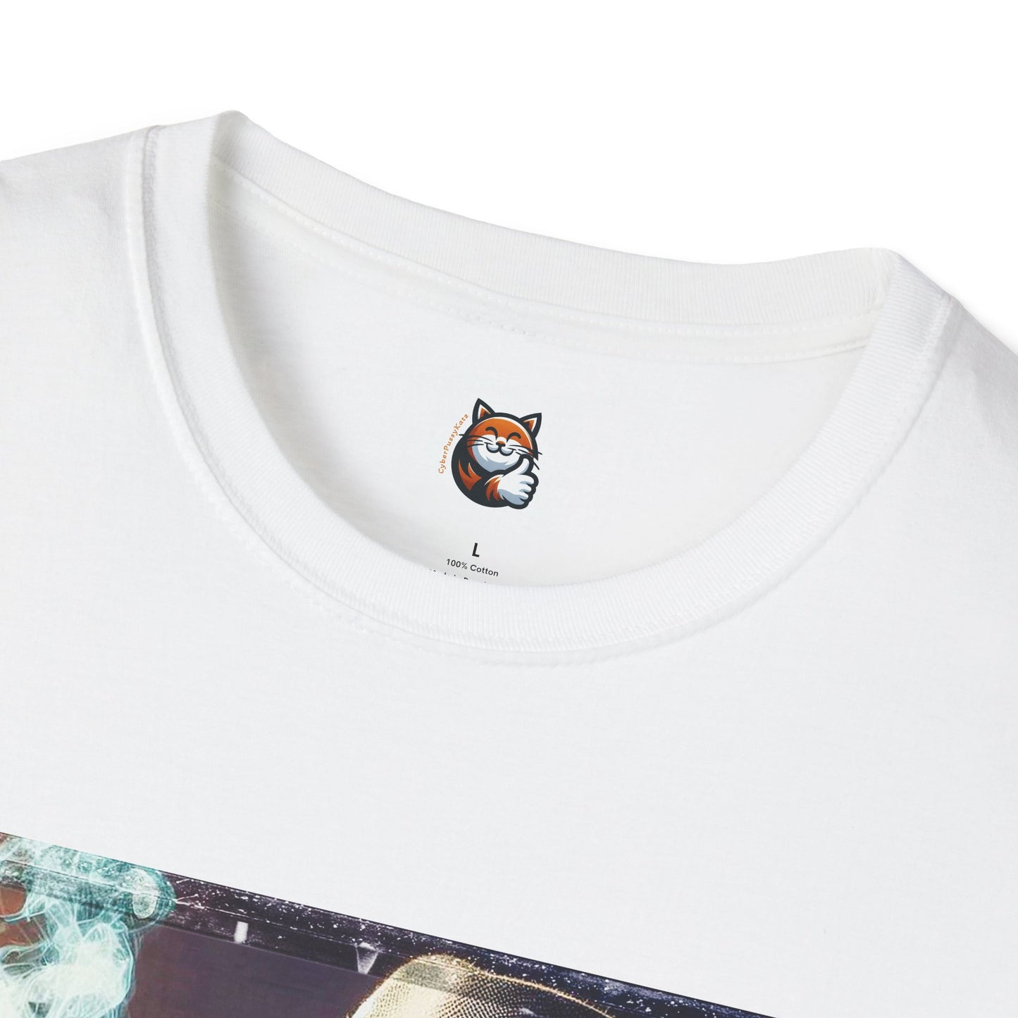 Devon Rex Cat whiskey drinker Softstyle T-Shirt
