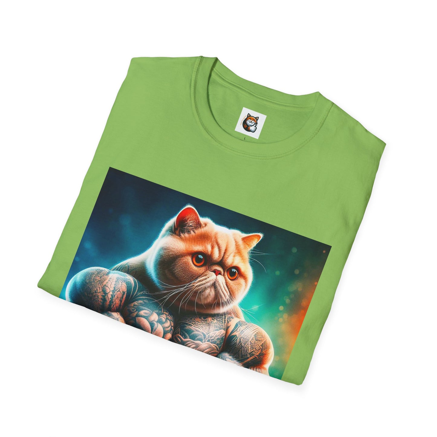 Exotic Shorthair Cat Unisex Softstyle T-Shirt