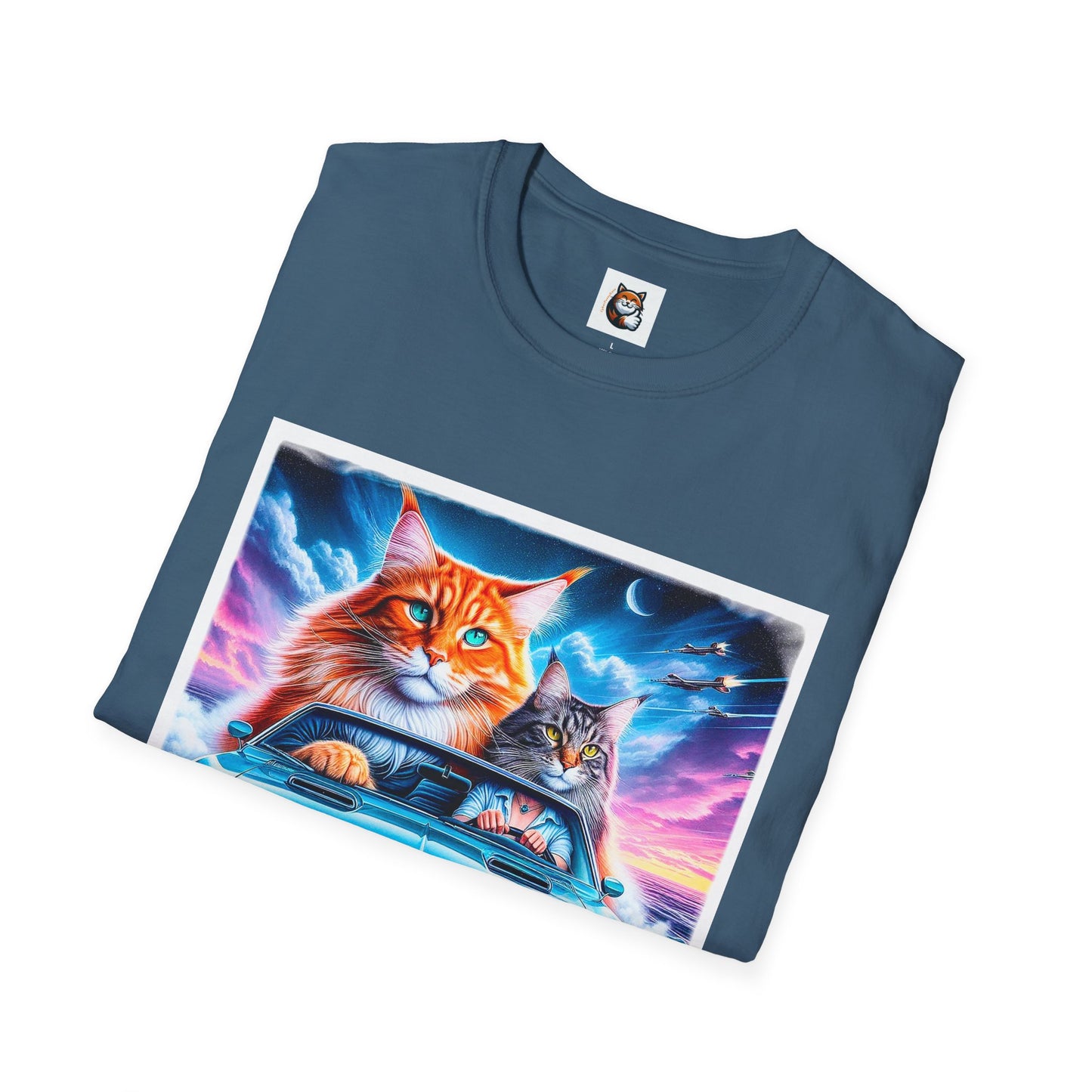 Wacky Maine Coon Unisex Softstyle T-Shirt