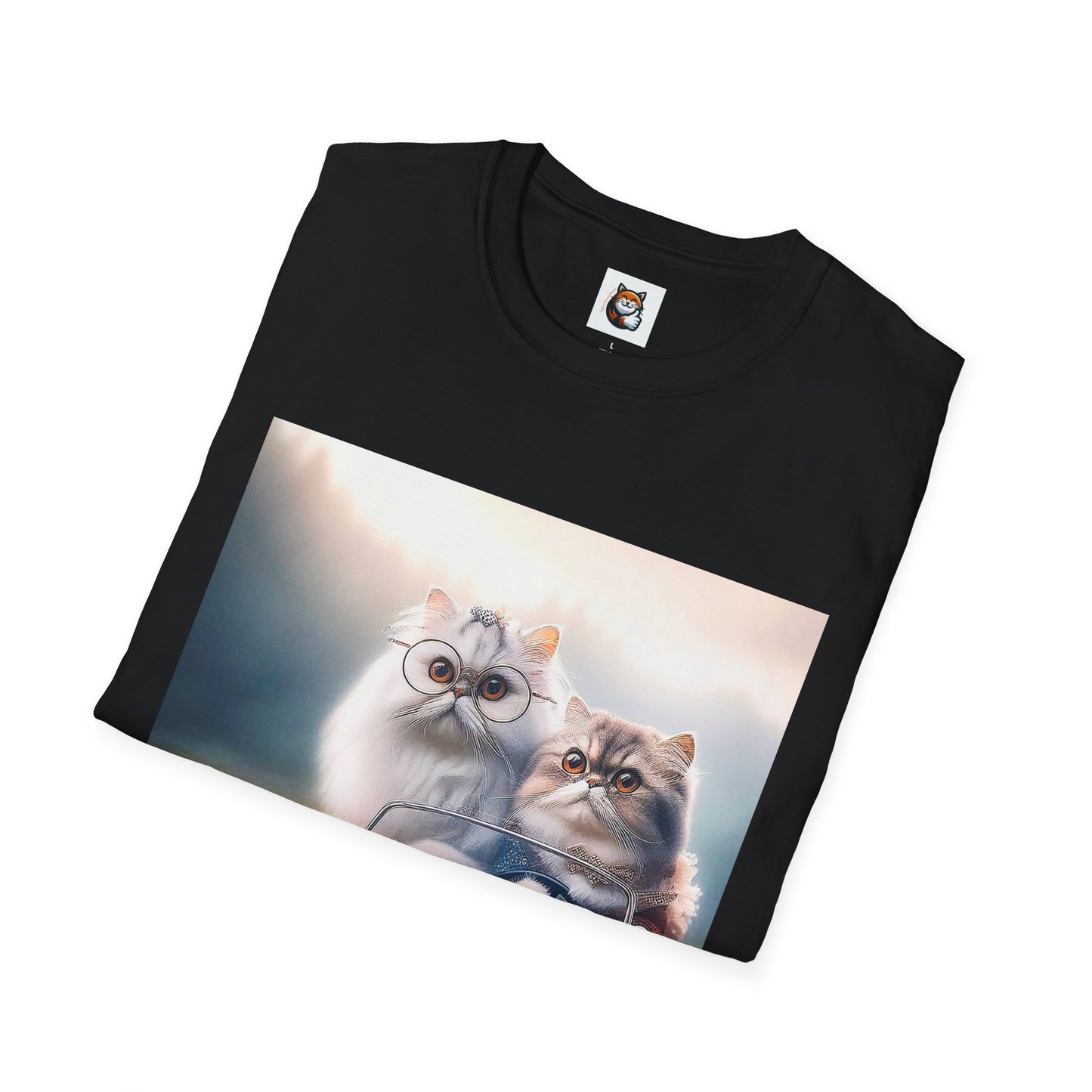 Wacky Persian Cat Unisex Softstyle T-Shirt