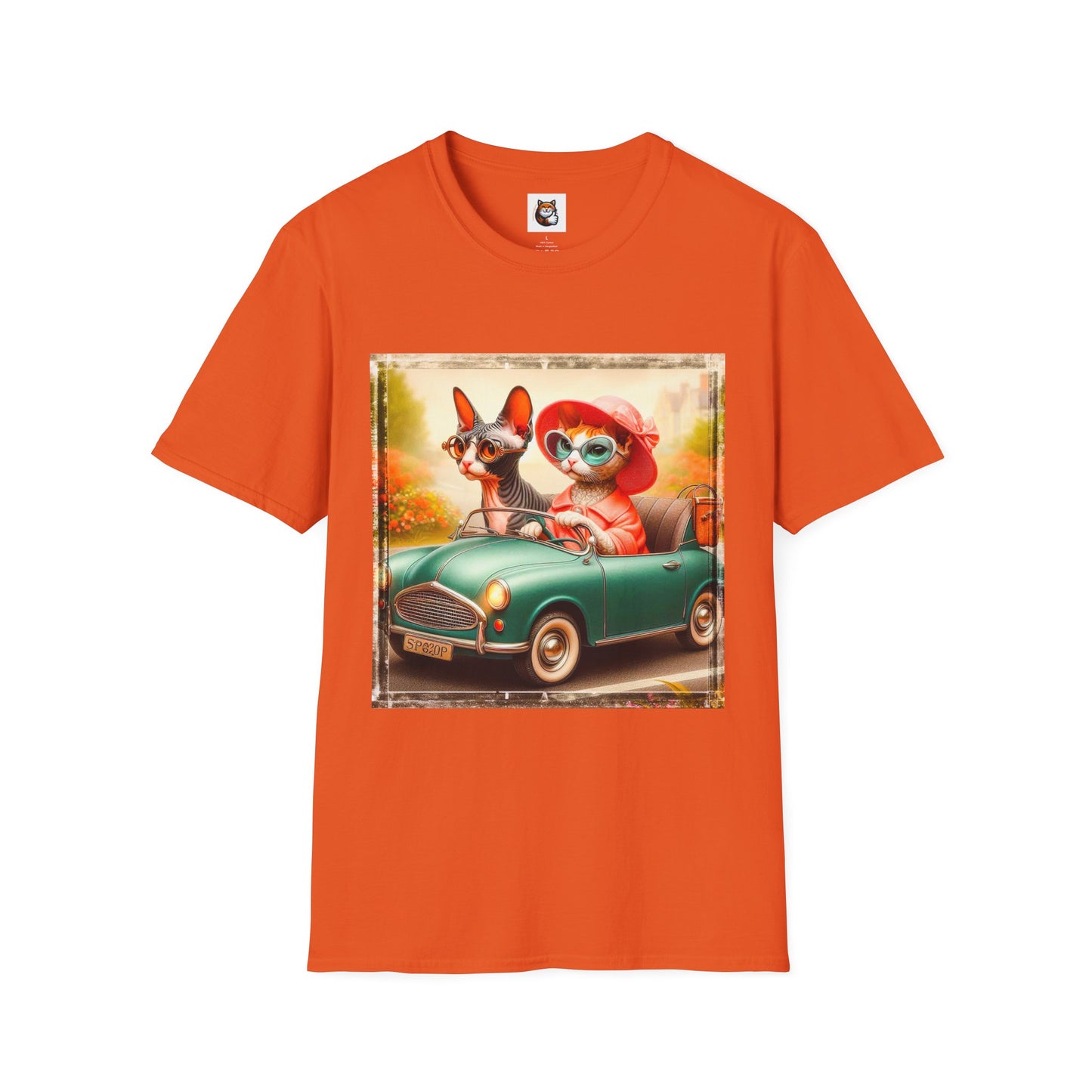 Wacky Cornish Rex Cat friends driving T-Shirt