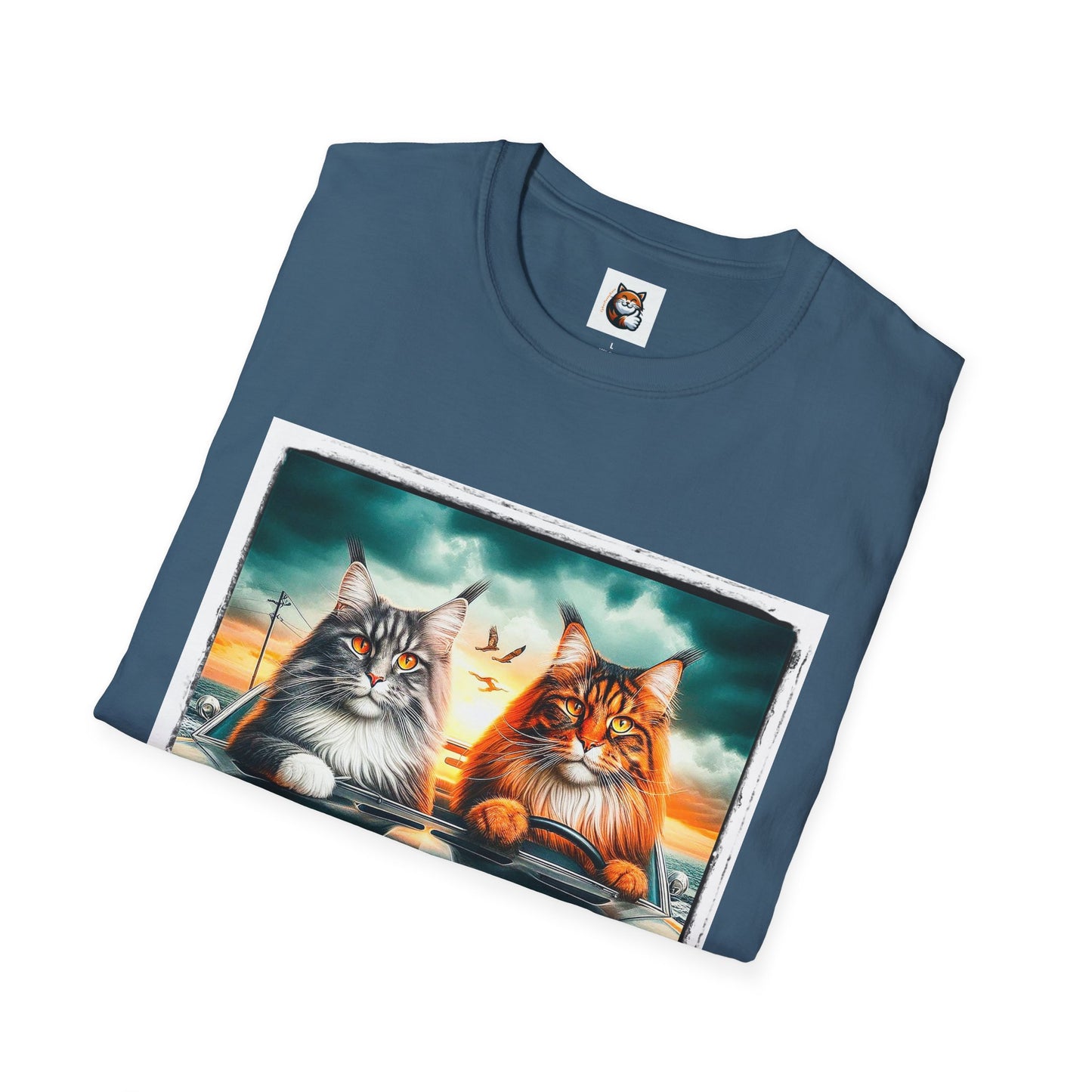 Wacky Maine Coon Unisex Softstyle T-Shirt