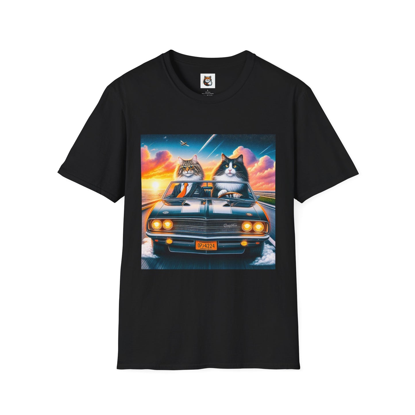 Wacky Norwegian Forest Cat Unisex Softstyle T-Shirt