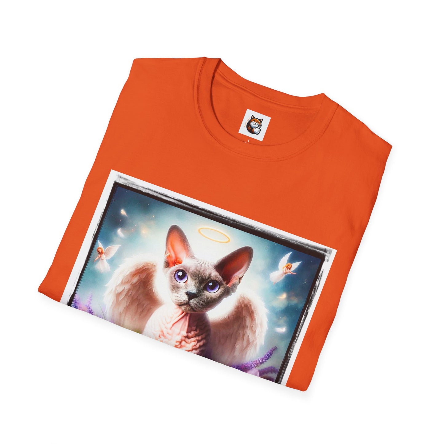 Devon Rex wings Unisex Softstyle T-Shirt