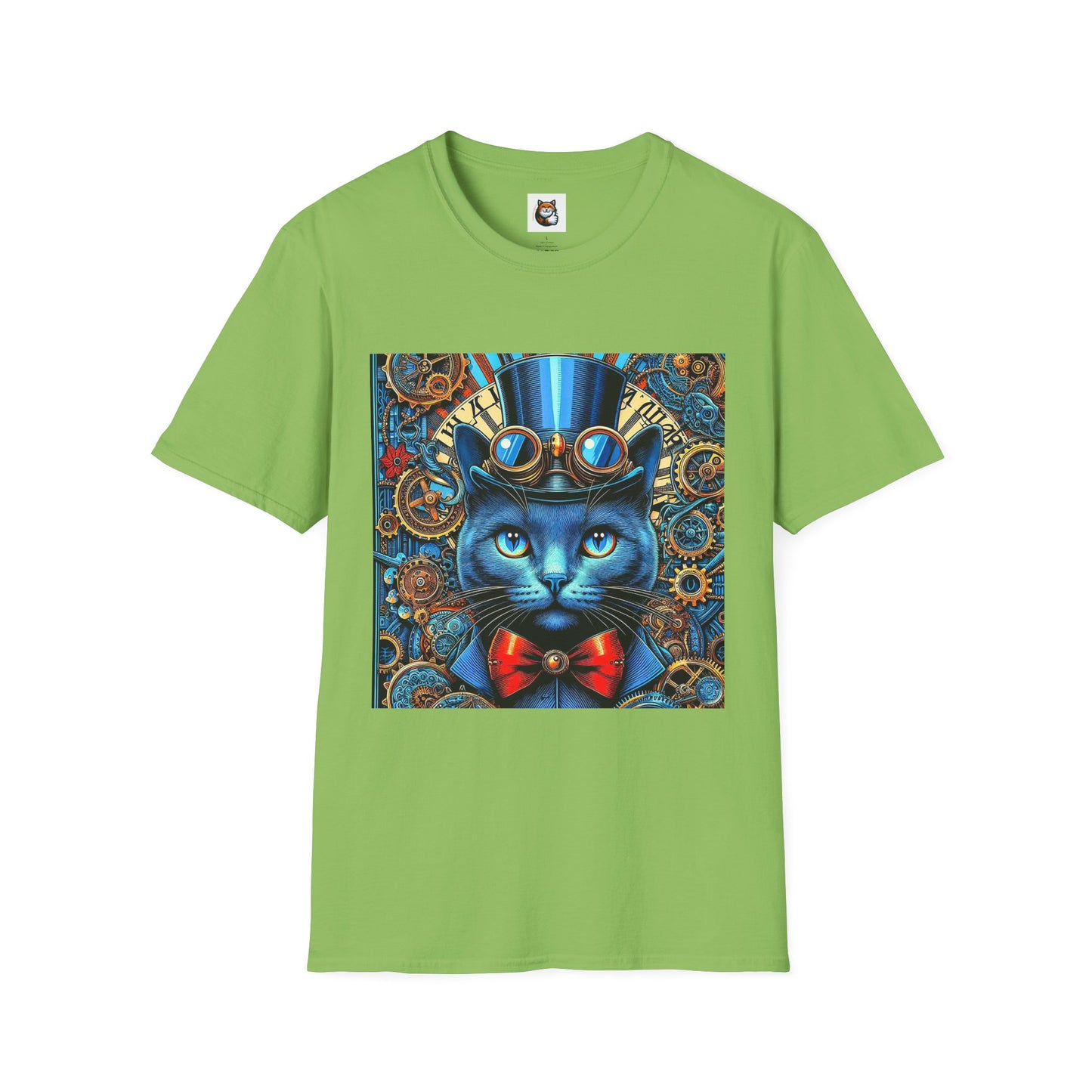Russian Blue Cat Unisex Softstyle T-Shirt