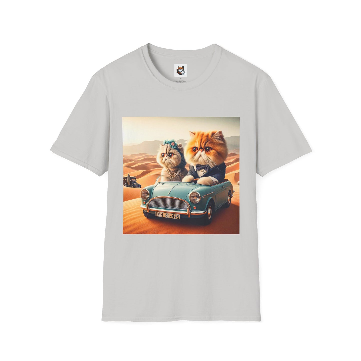 Wacky Persian Cat Unisex Softstyle T-Shirt