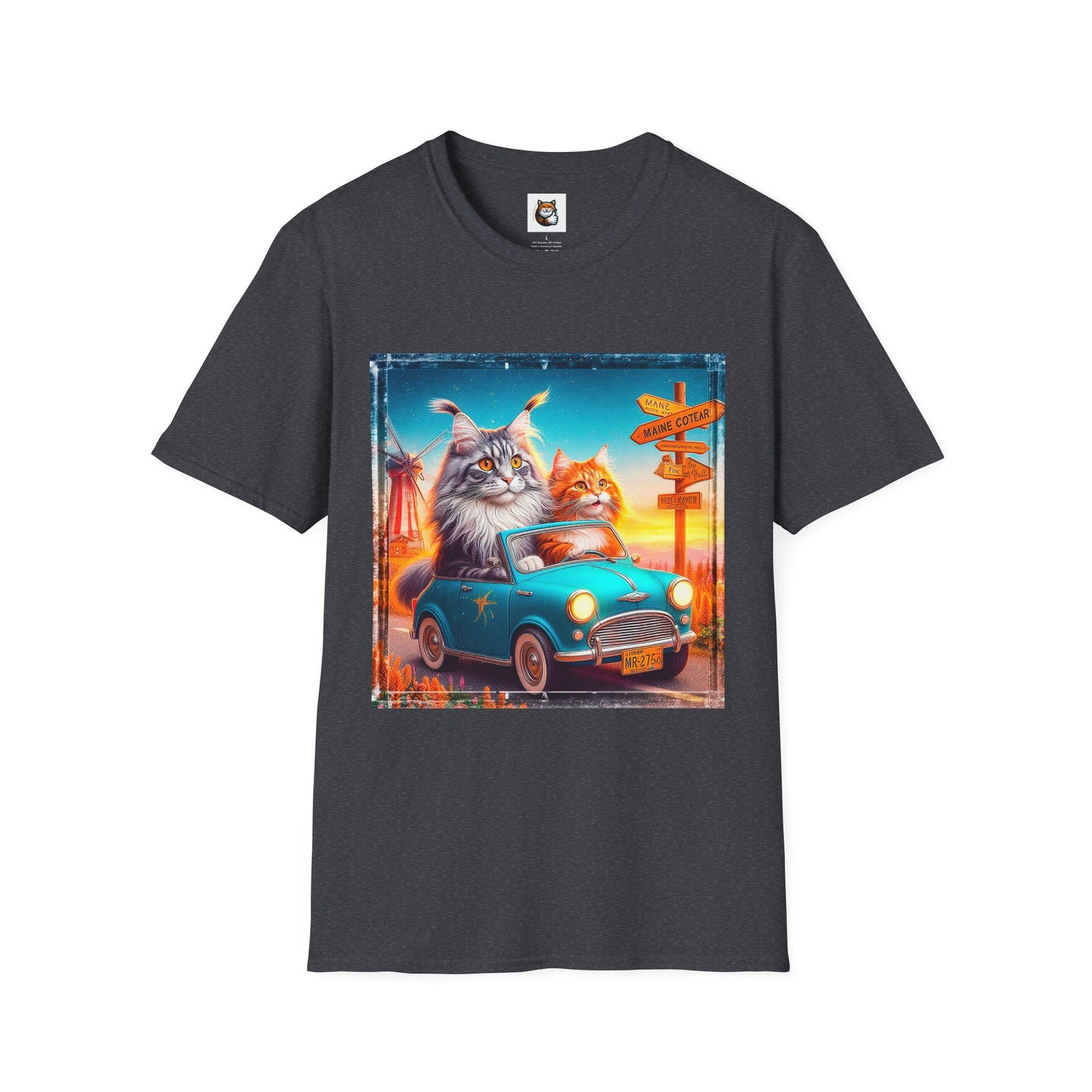 Wacky Maine Coon Unisex Softstyle T-Shirt