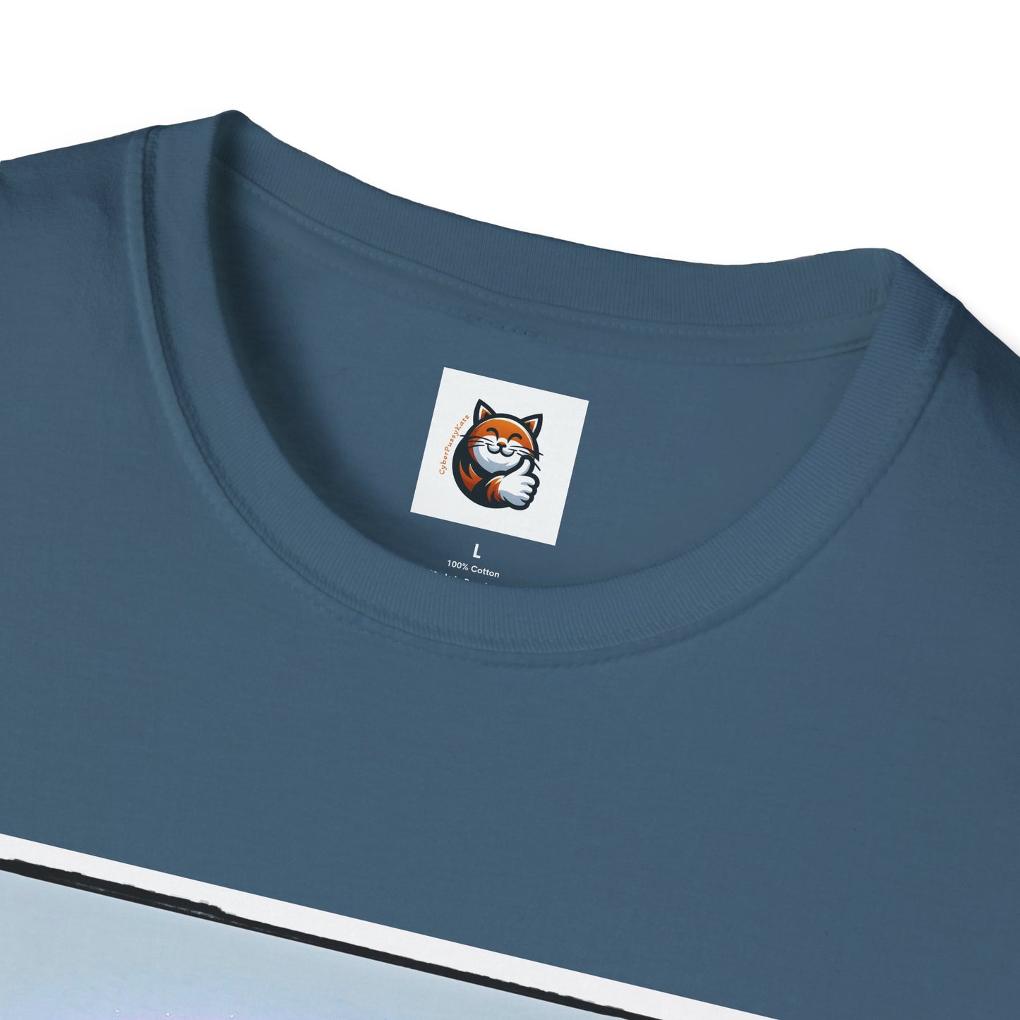 Devon Rex Cat rainbow Softstyle T-Shirt