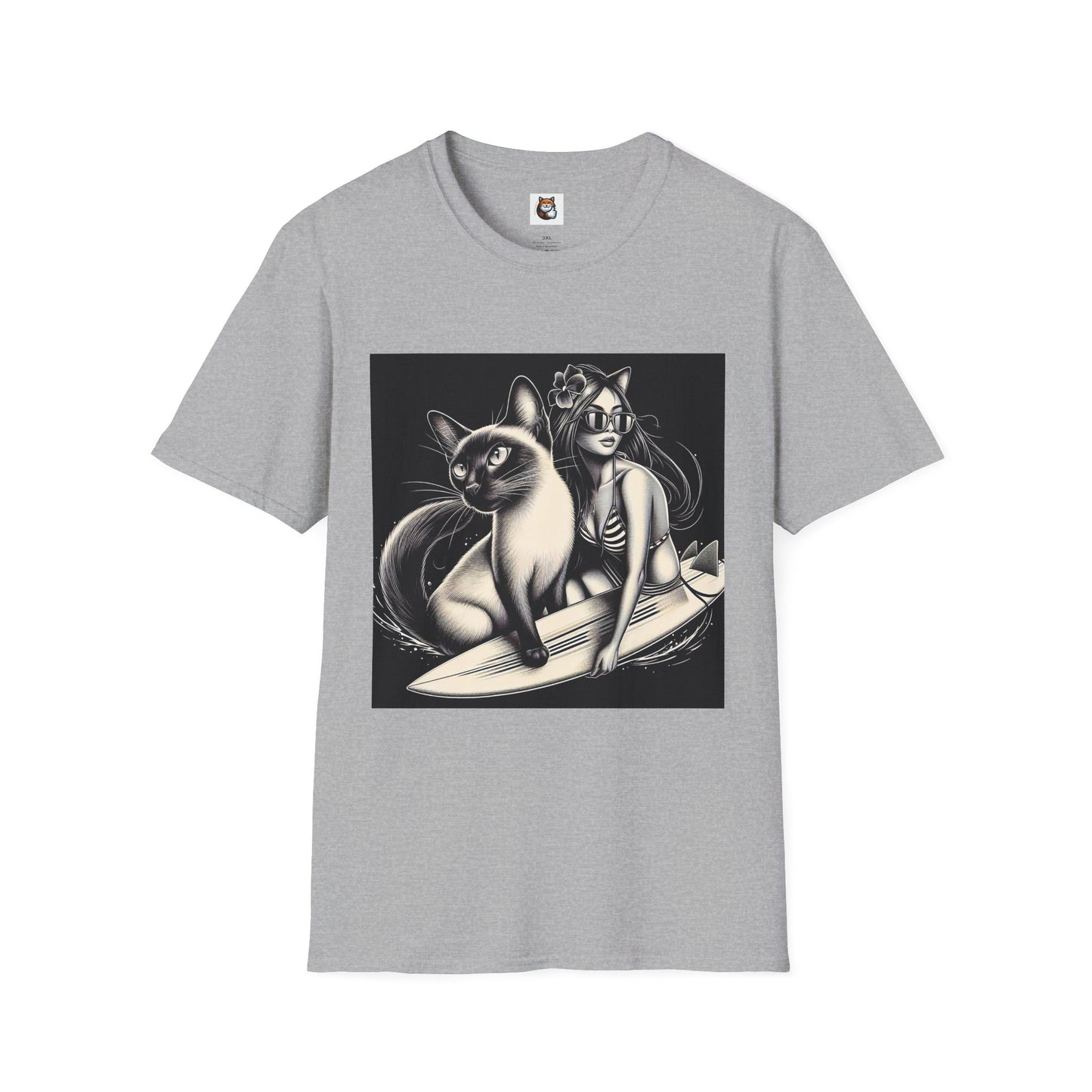 Siamese Cat surfing queen