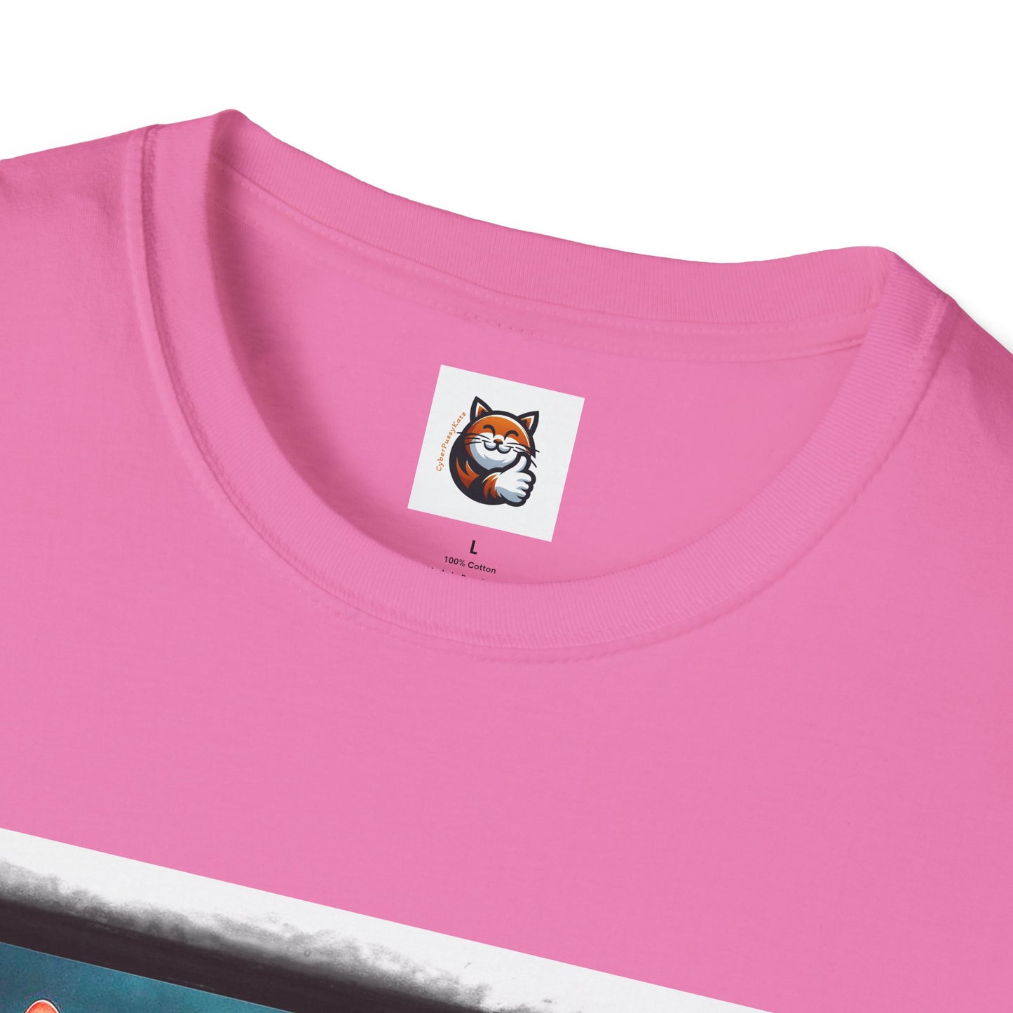 Wacky Cornish Rex Cat Unisex Softstyle T-Shirt