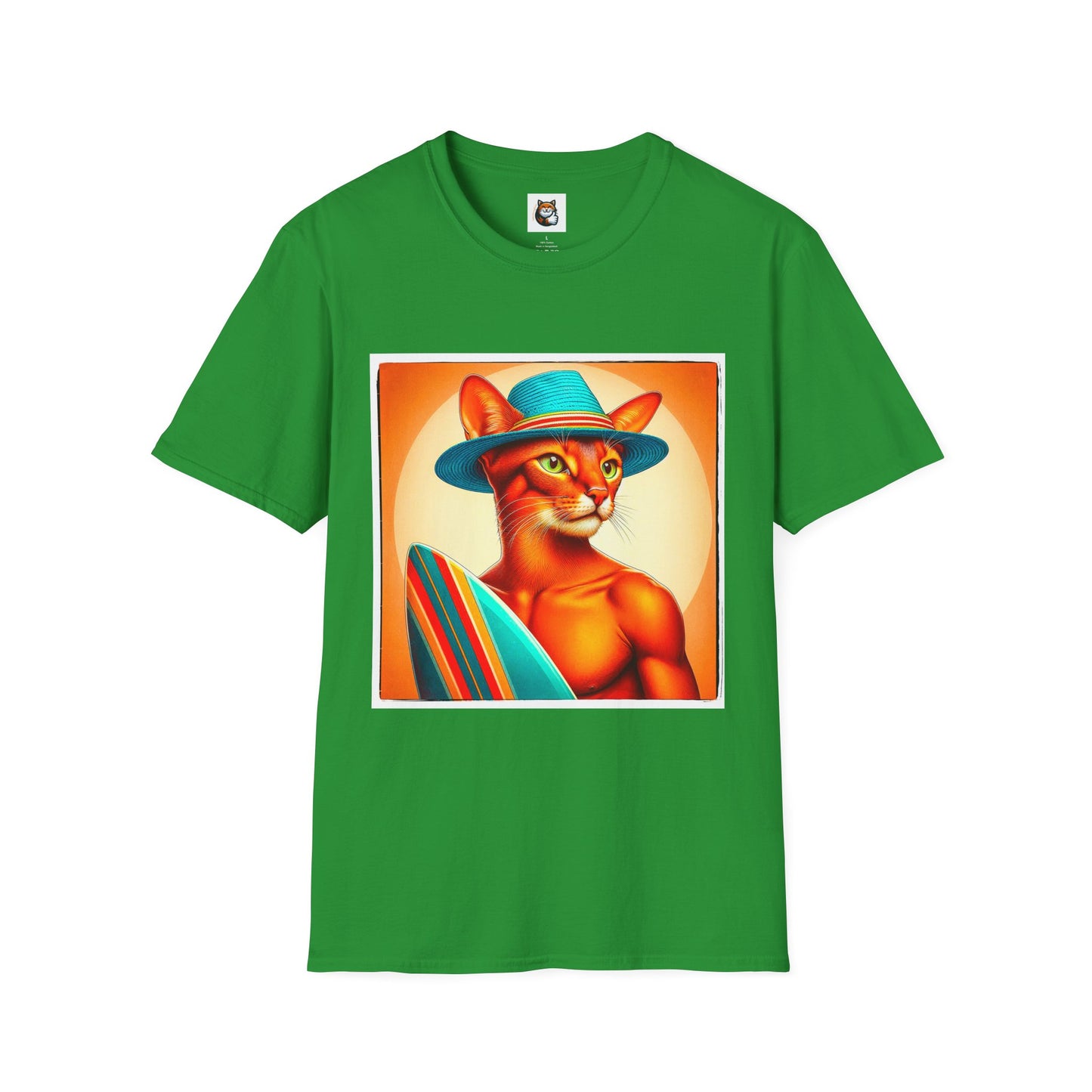 Abyssinian surfing Softstyle T-Shirt