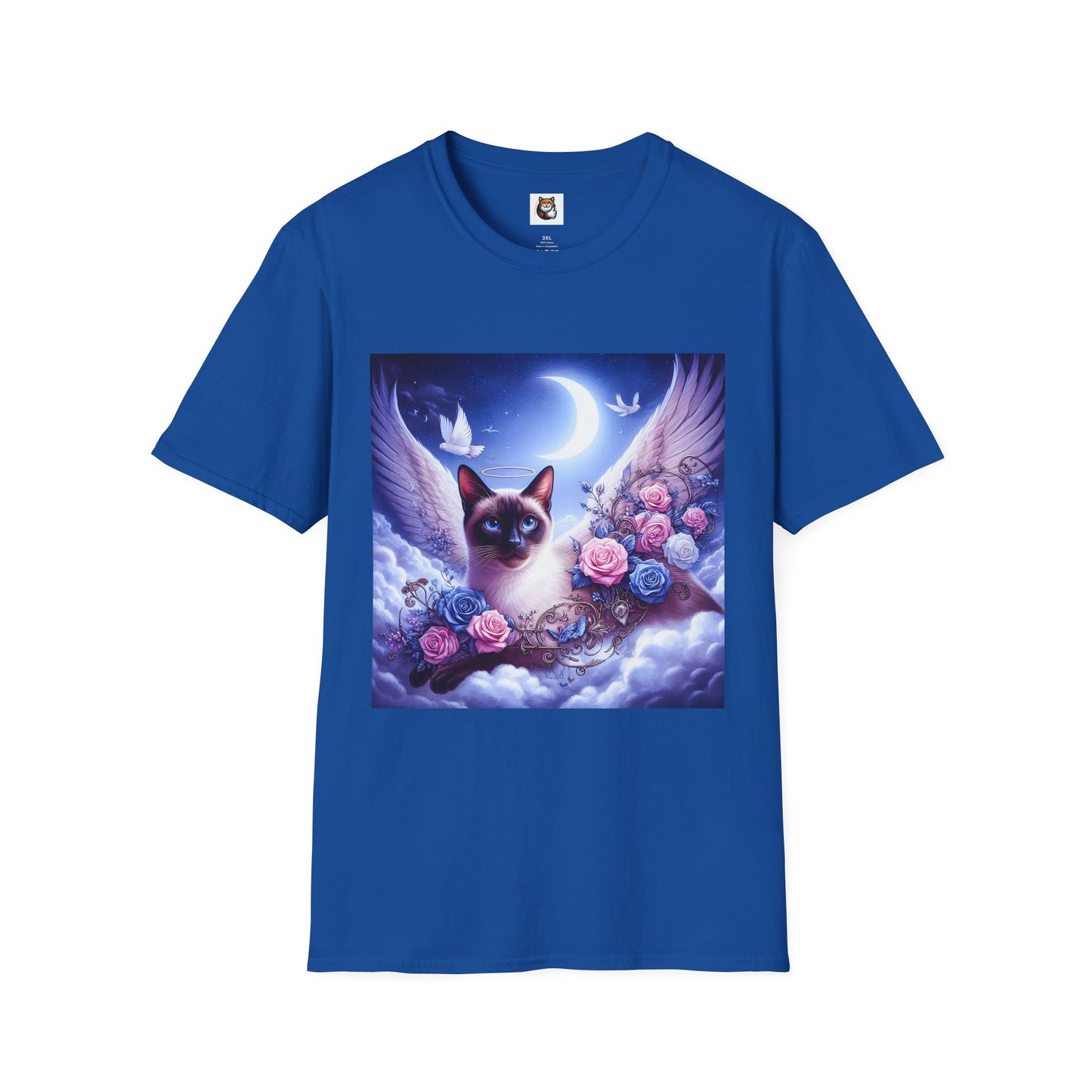 Siamese Cat clouds and flowers