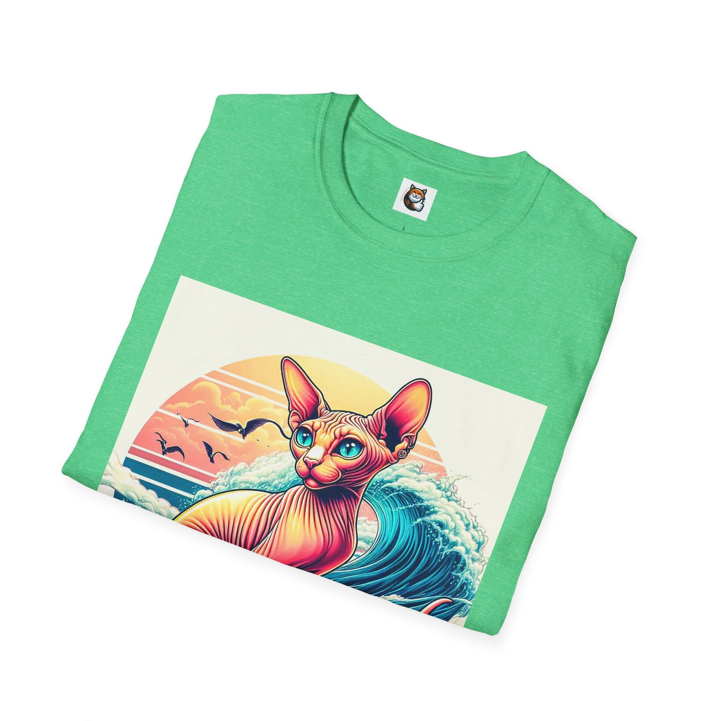 Sphynx Cat surfing