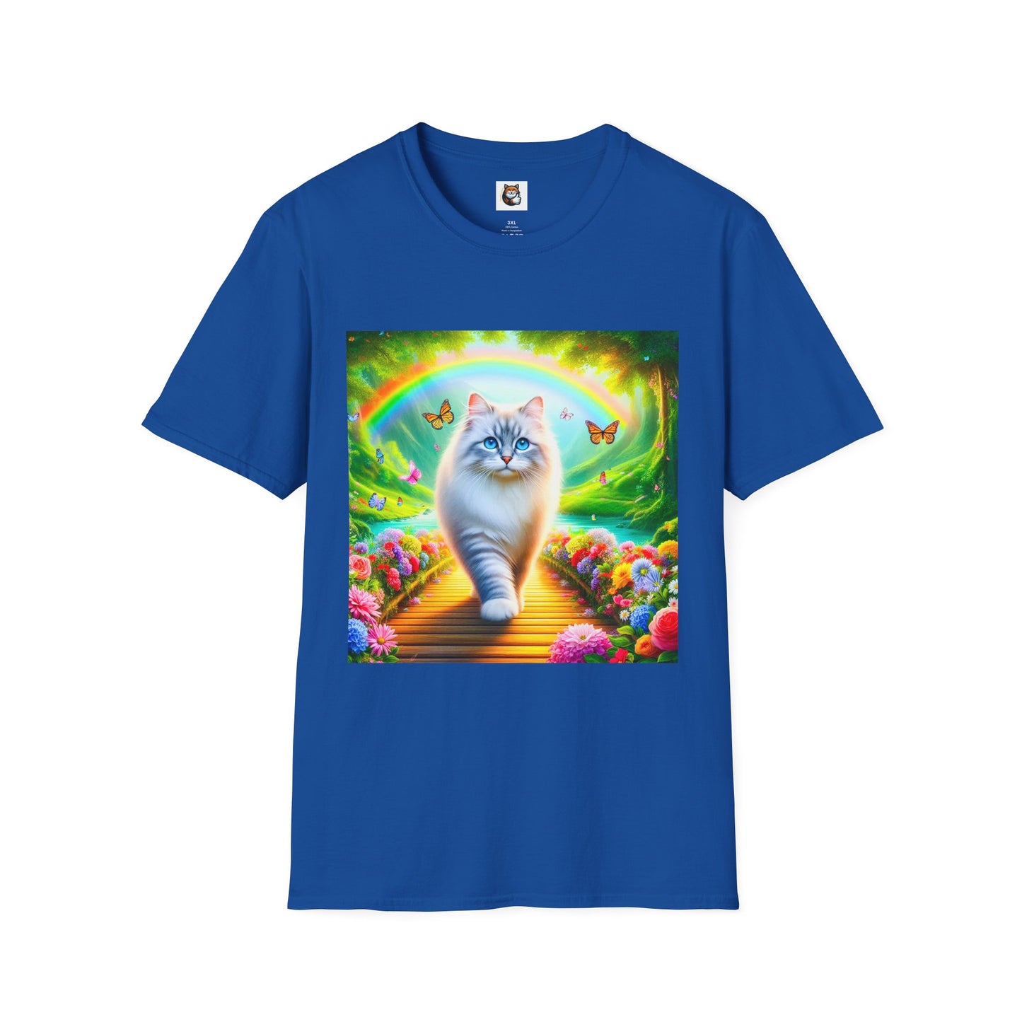 Siberian Cat pretty garden shirt