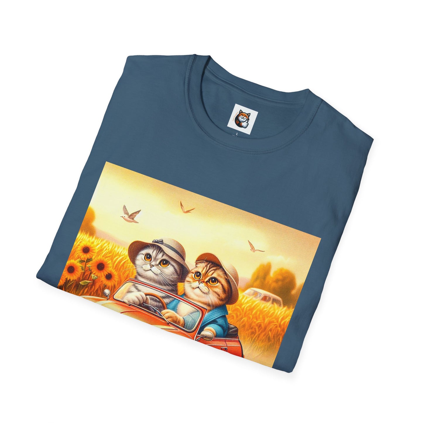 Scottish Fold pretty flowers shirt