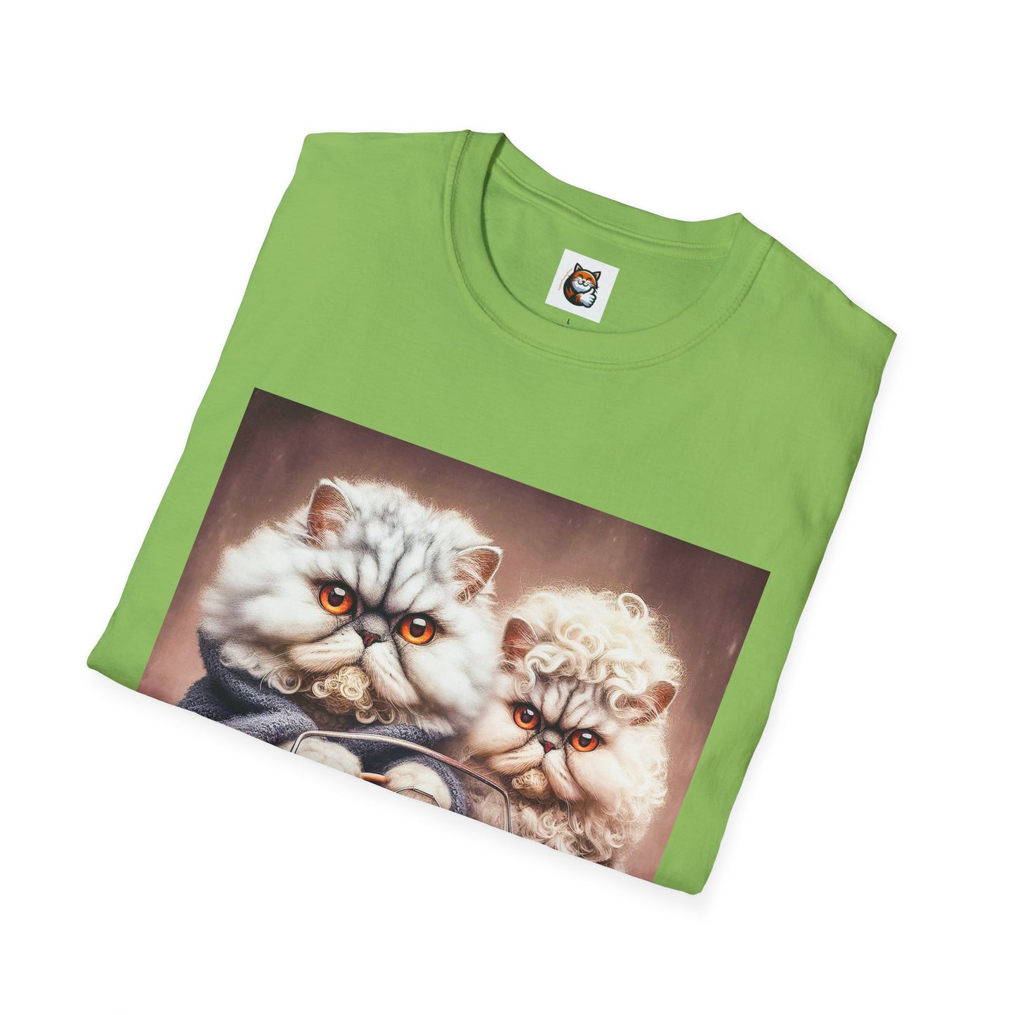 Wacky Selkirk Rex Cat T-Shirt angry couple