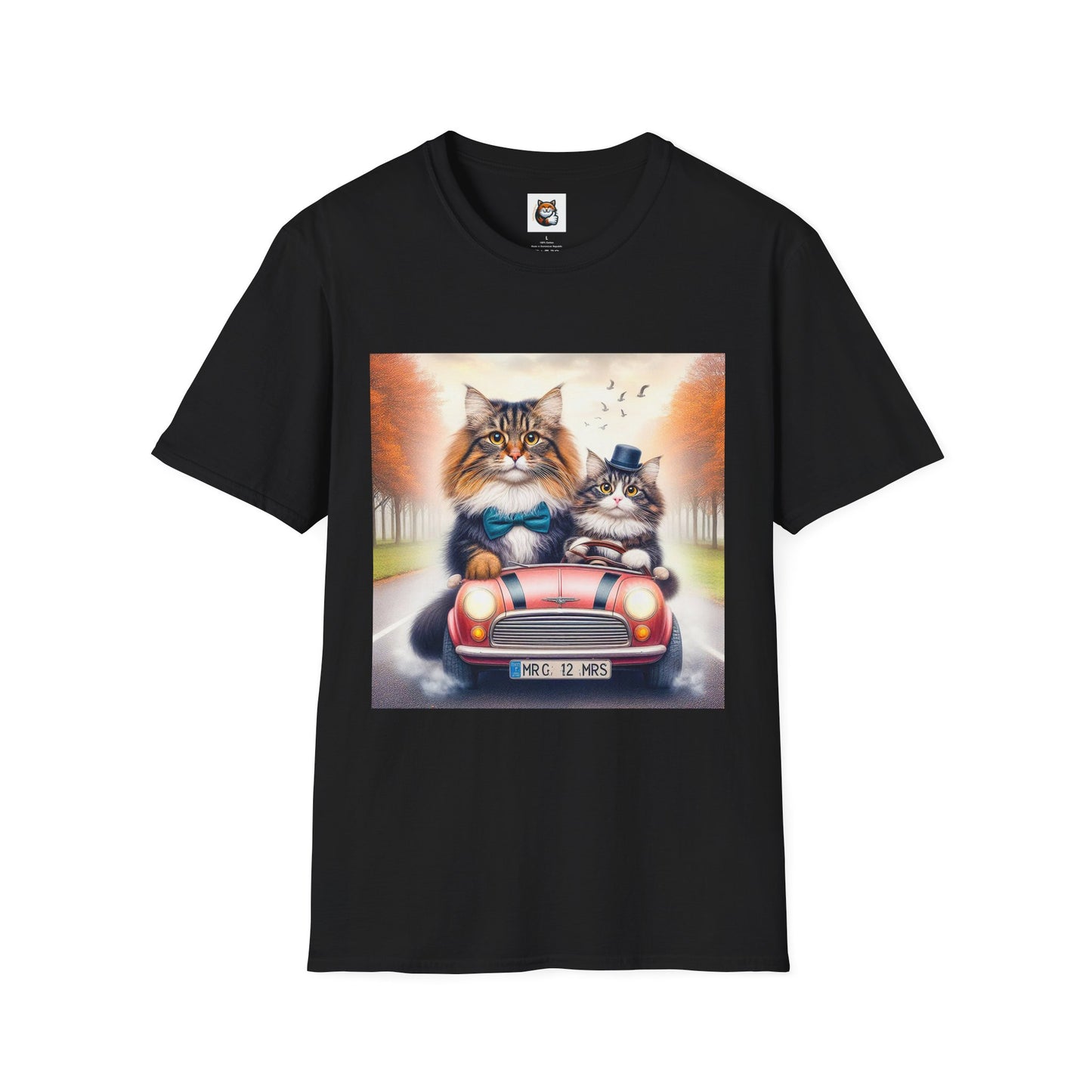 Wacky Norwegian Forest Cat Unisex Softstyle T-Shirt