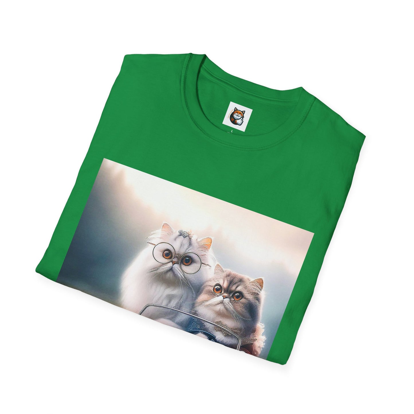 Wacky Persian Cat Unisex Softstyle T-Shirt