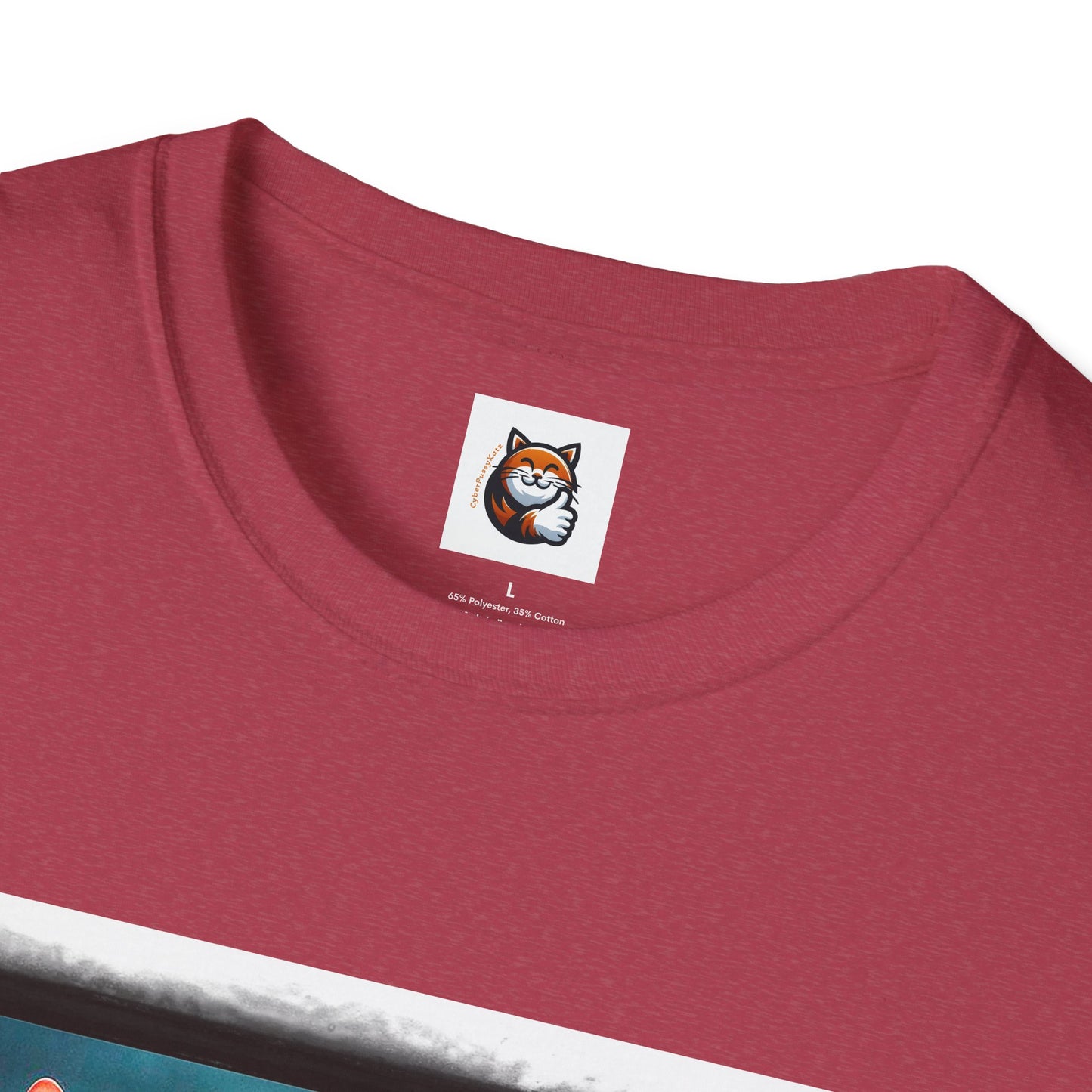 Wacky Cornish Rex Cat Unisex Softstyle T-Shirt