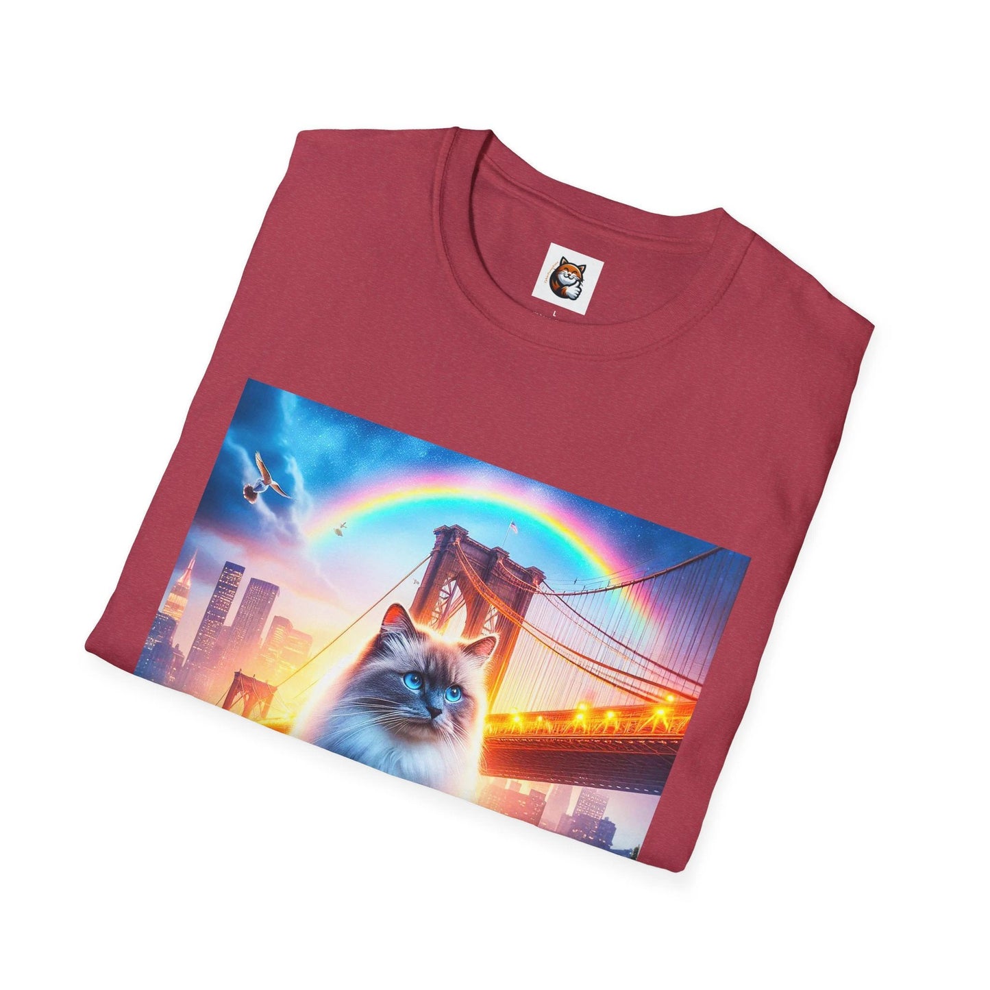 Ragdoll Unisex rainbow bridge T-Shirt by Printify