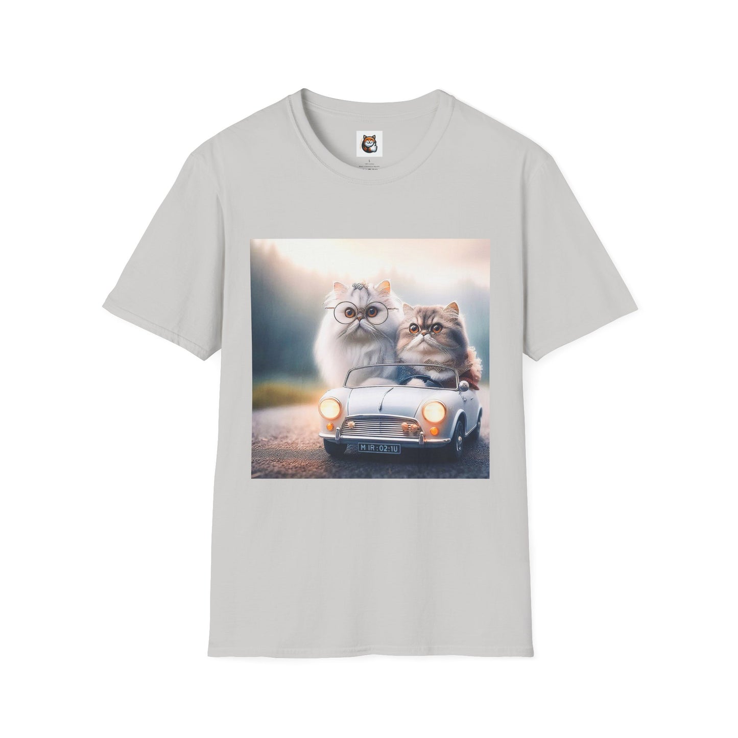 Wacky Persian Cat Unisex Softstyle T-Shirt