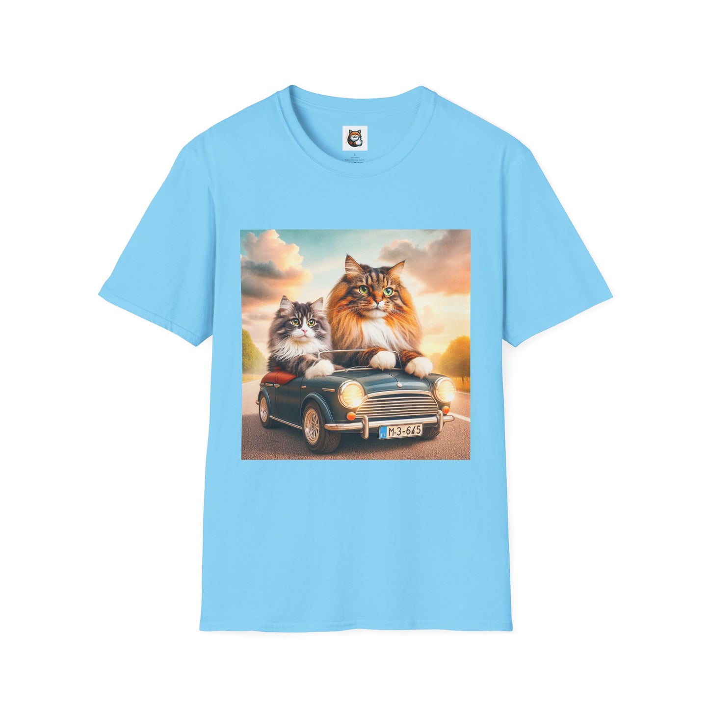Wacky Norwegian Forest Cat Unisex Softstyle T-Shirt