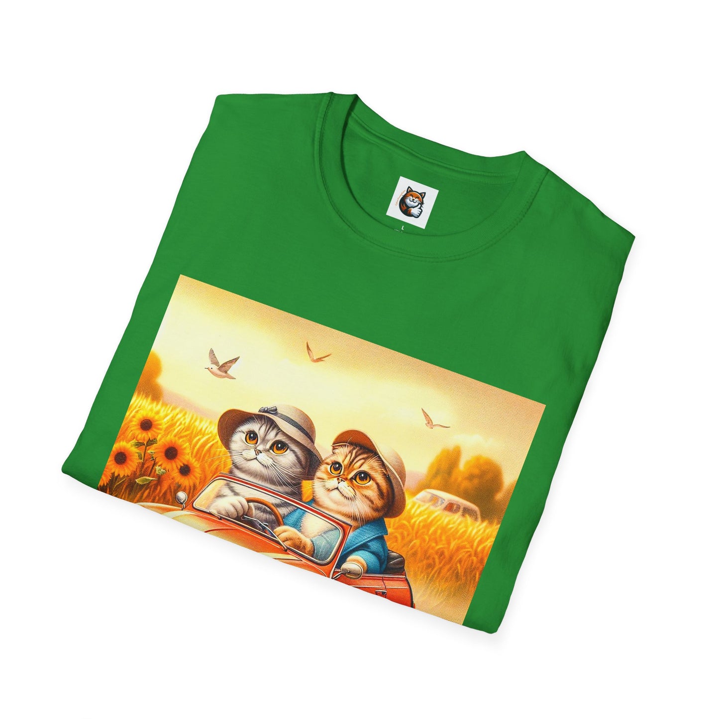 Scottish Fold pretty flowers shirt
