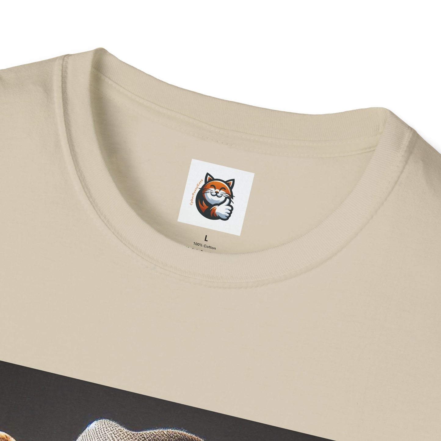 Devon Rex Cat hat and tie Softstyle T-Shirt