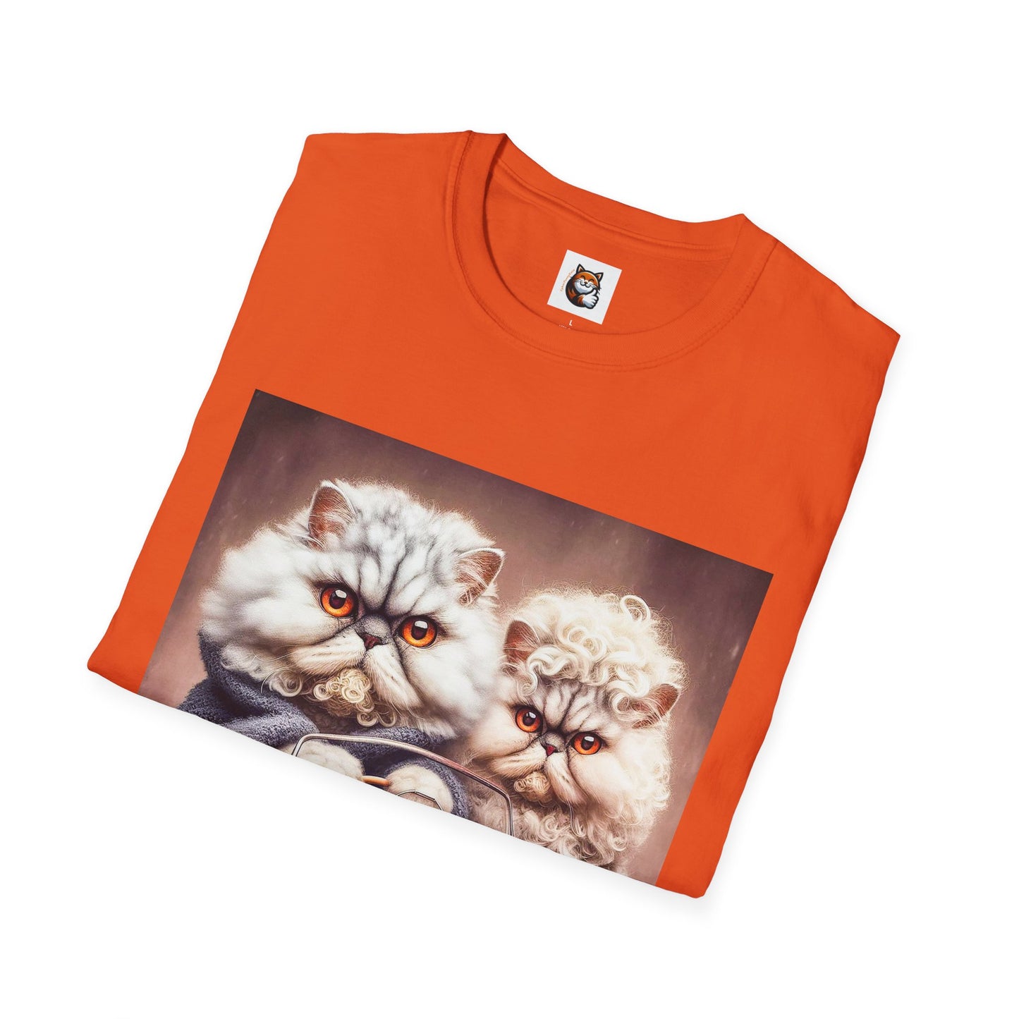 Wacky Selkirk Rex Cat T-Shirt angry couple
